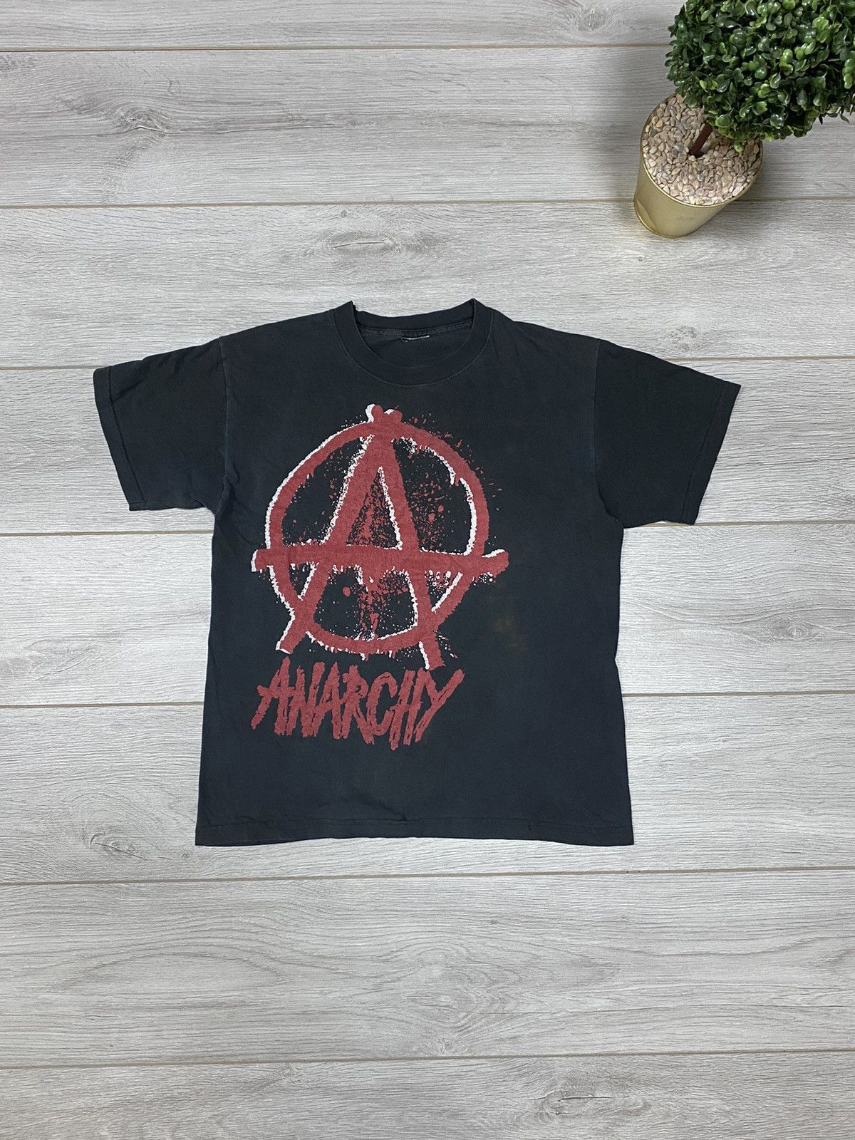 Vintage Anarchy will beat graphic tee vintage big print t-shirt Size US M / EU 48-50 / 2 - 3 Thumbnail