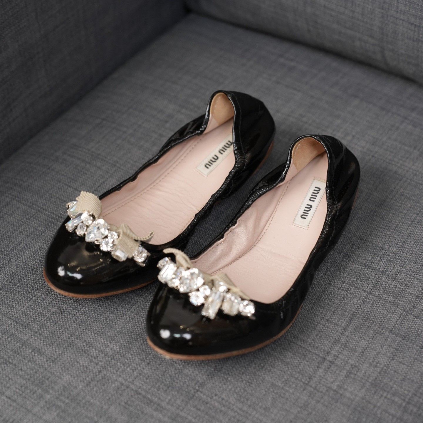 Miu Miu Miu Miu Clear Black Lowtop Sneakers us_7 Women Size US 7 / IT 37 - 1 Thumbnail