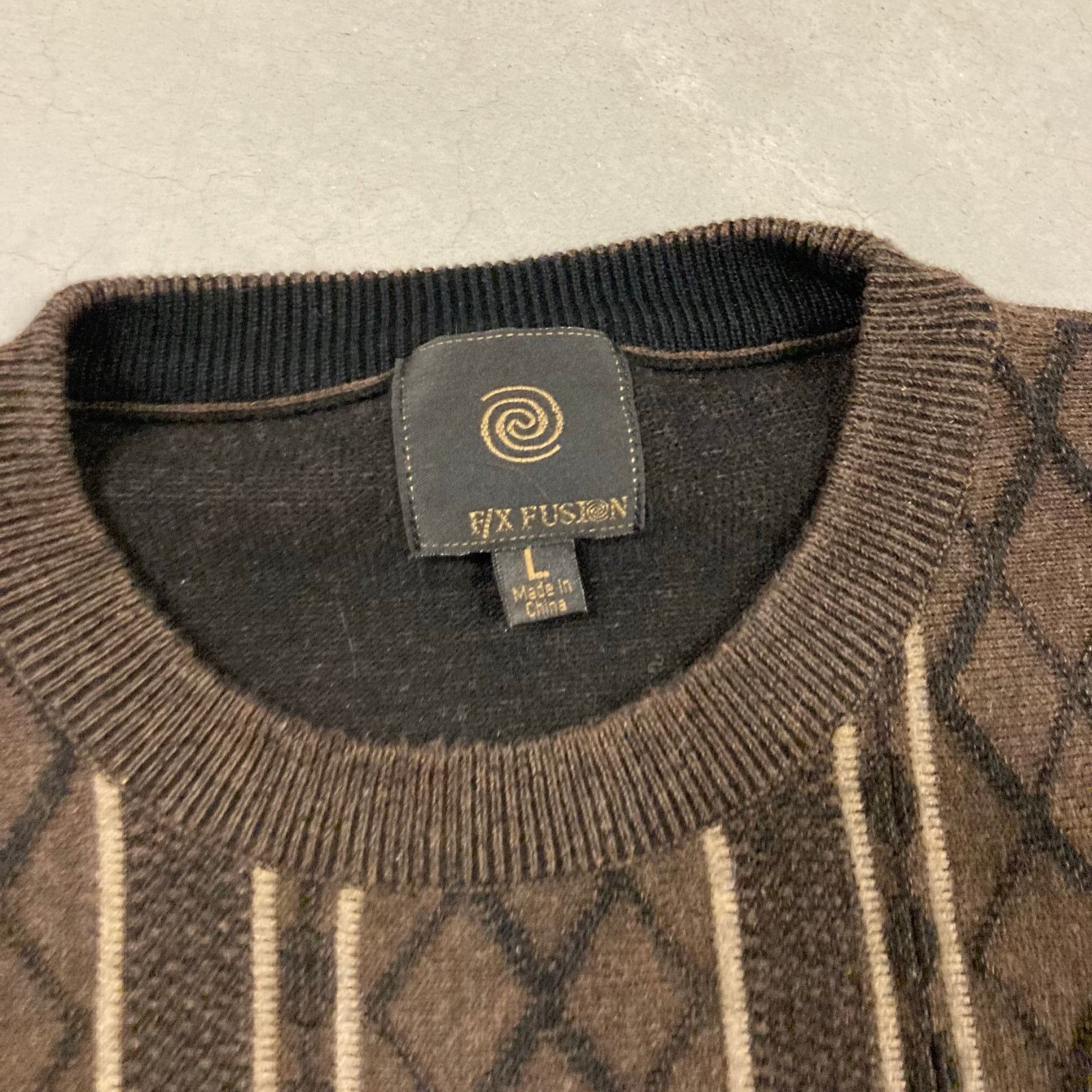 Vintage vintage patterned sweater Size US L / EU 52-54 / 3 - 3 Thumbnail