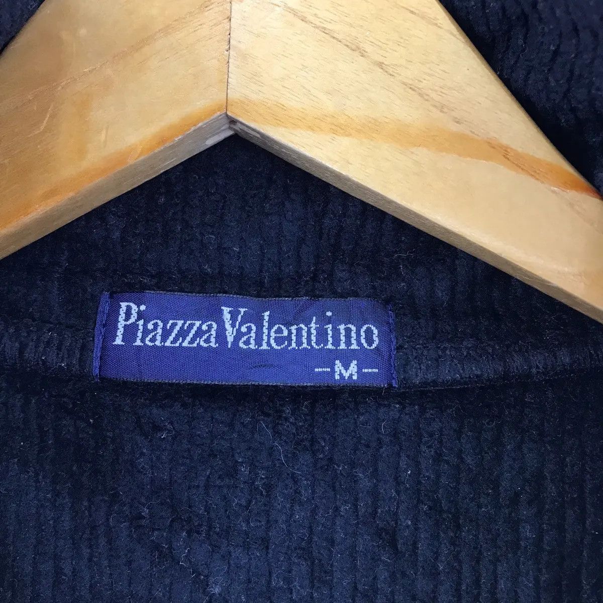 Vintage Vintage PIAZZA VALENTINO ITALY Striped Fleece Jacket Size US M / EU 48-50 / 2 - 7 Thumbnail