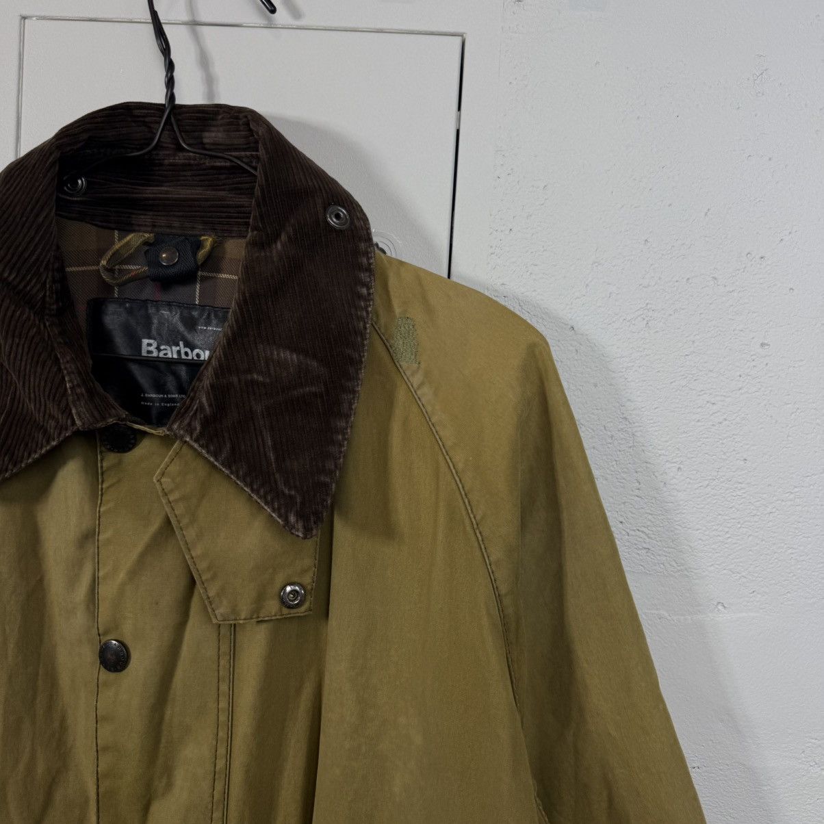 Barbour Vintage Barbour Waxed Trench Coat Jacket Size US L / EU 52-54 / 3 - 13 Thumbnail
