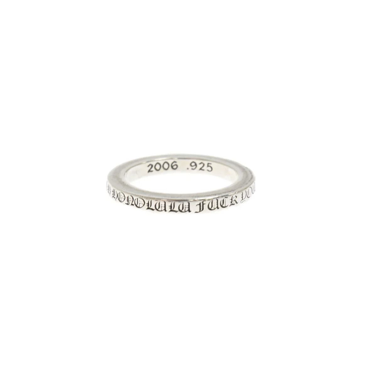 image of Chrome Hearts 3Mm Spacer Honolulu Us 6.5 in Silver, Men's