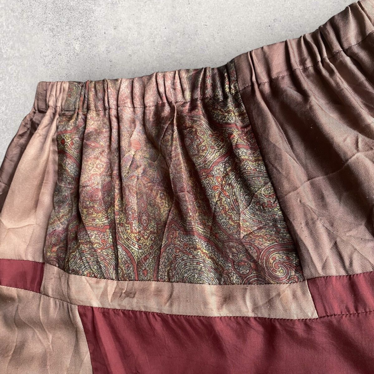 Comme des Garcons Rayon Blend Patchwork Skirt Size 26" / US 2 / IT 38 - 3 Thumbnail