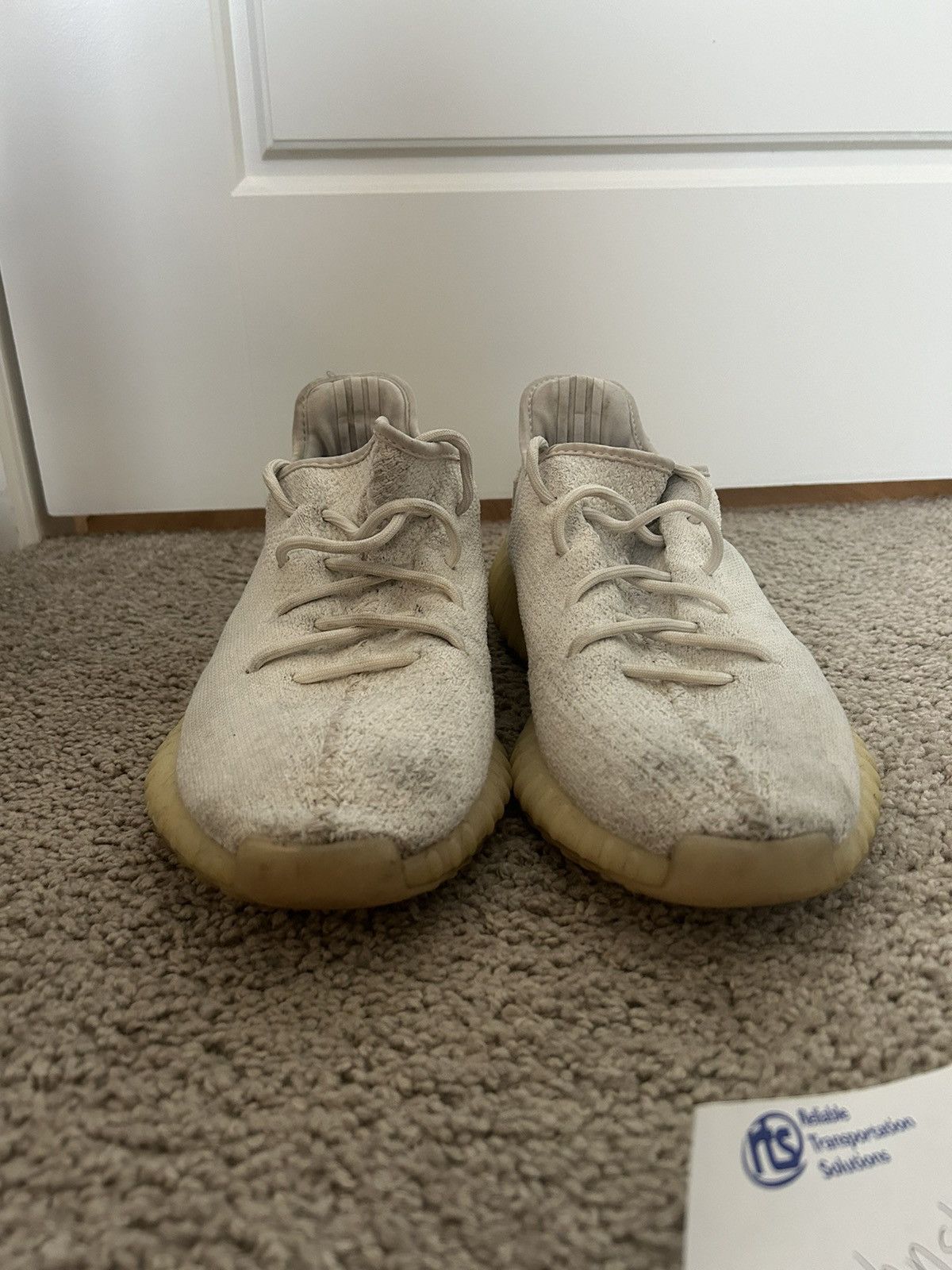 Adidas Triple White Yeezy 350 Size US 11 / EU 44 - 6 Thumbnail
