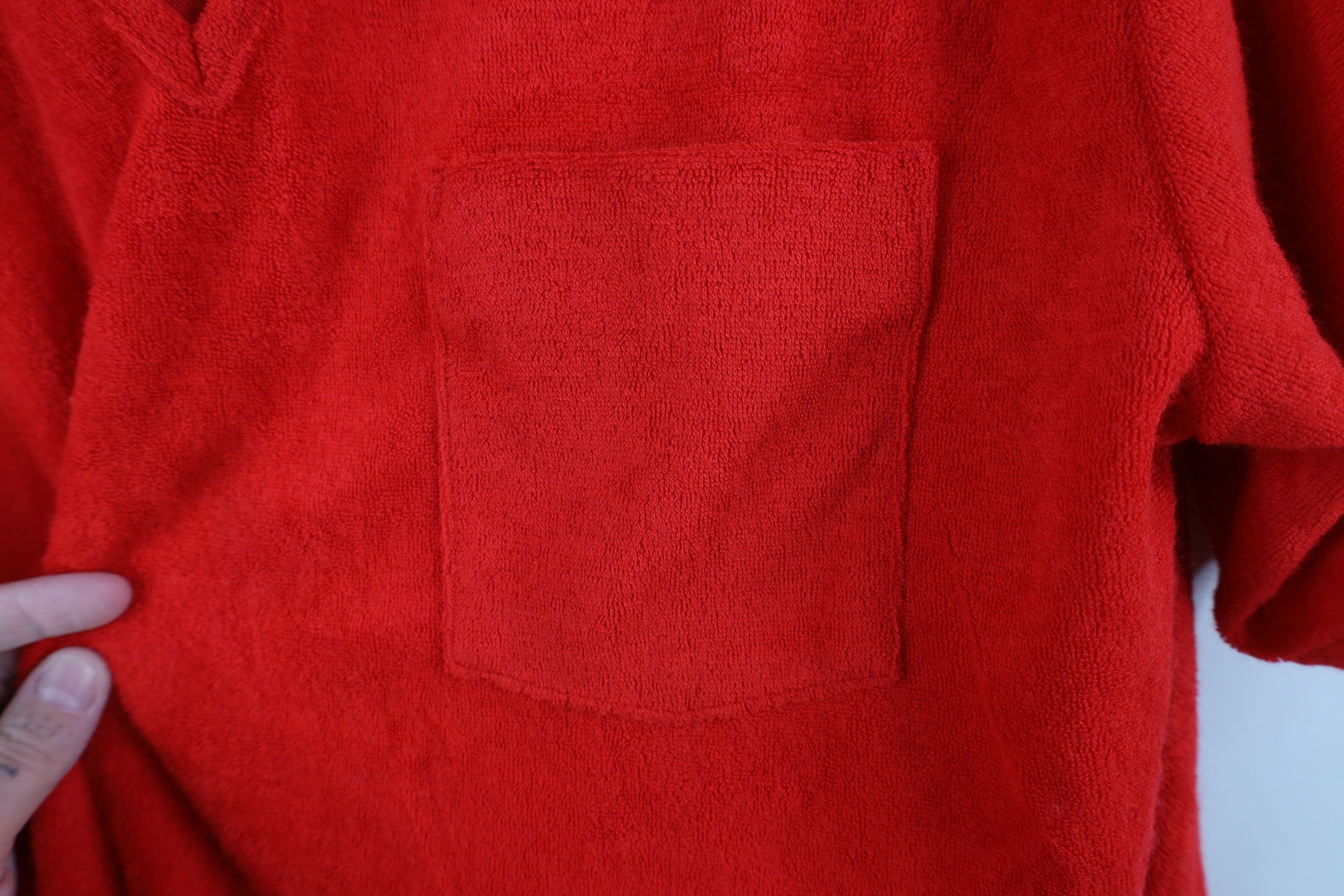 Vintage Vintage 70s Streetwear Cloth Collared Polo Shirt Red USA Size US L / EU 52-54 / 3 - 6 Thumbnail