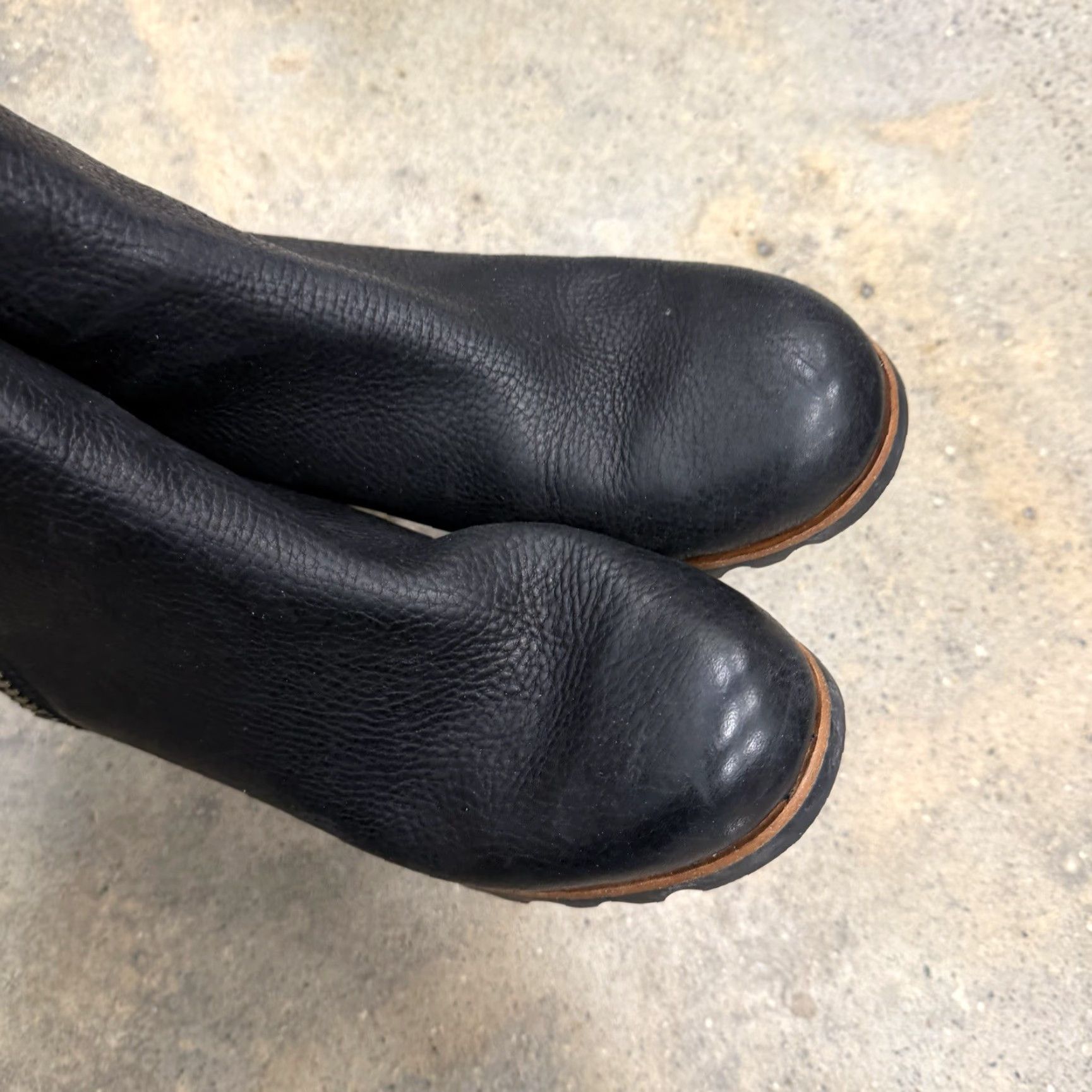 SOREL Sorel Danica Womens Heeled Ankle Boots Size 9 Leather Black NL2547-010 Size US 7 / IT 37 - 6 Thumbnail
