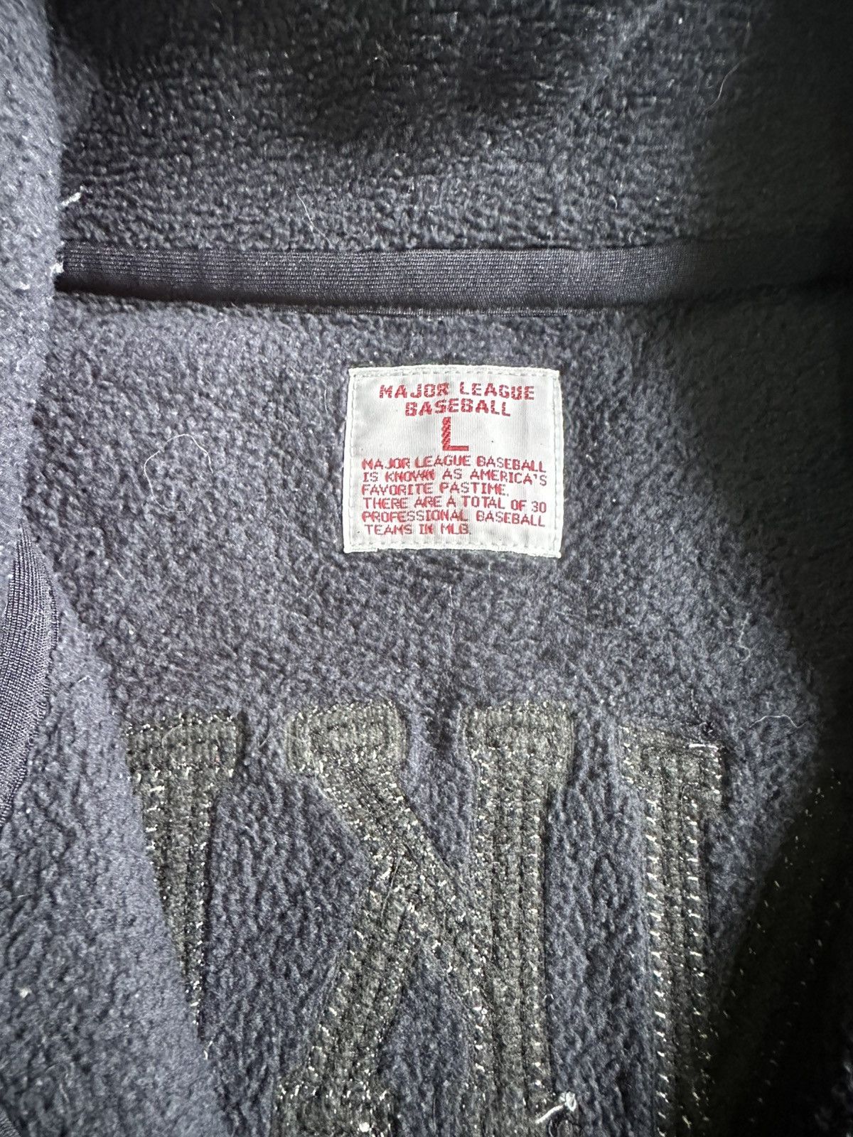 Other Vintage Major Baseball Fleece half zip Dark blue Size US L / EU 52-54 / 3 - 8 Thumbnail