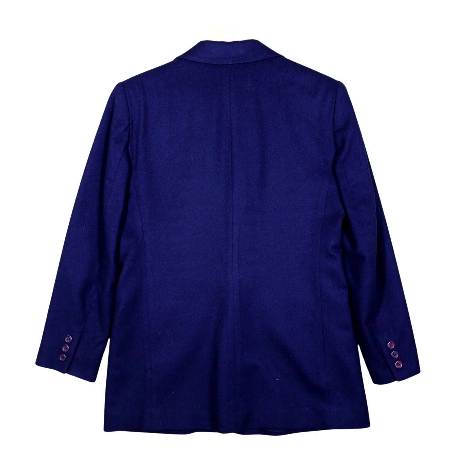 Lands' End VINTAGE Lands End Womens Blazer Jacket Blue Wool Blend PXL Business Workwear Size XL / US 12-14 / IT 48-50 - 2 Thumbnail