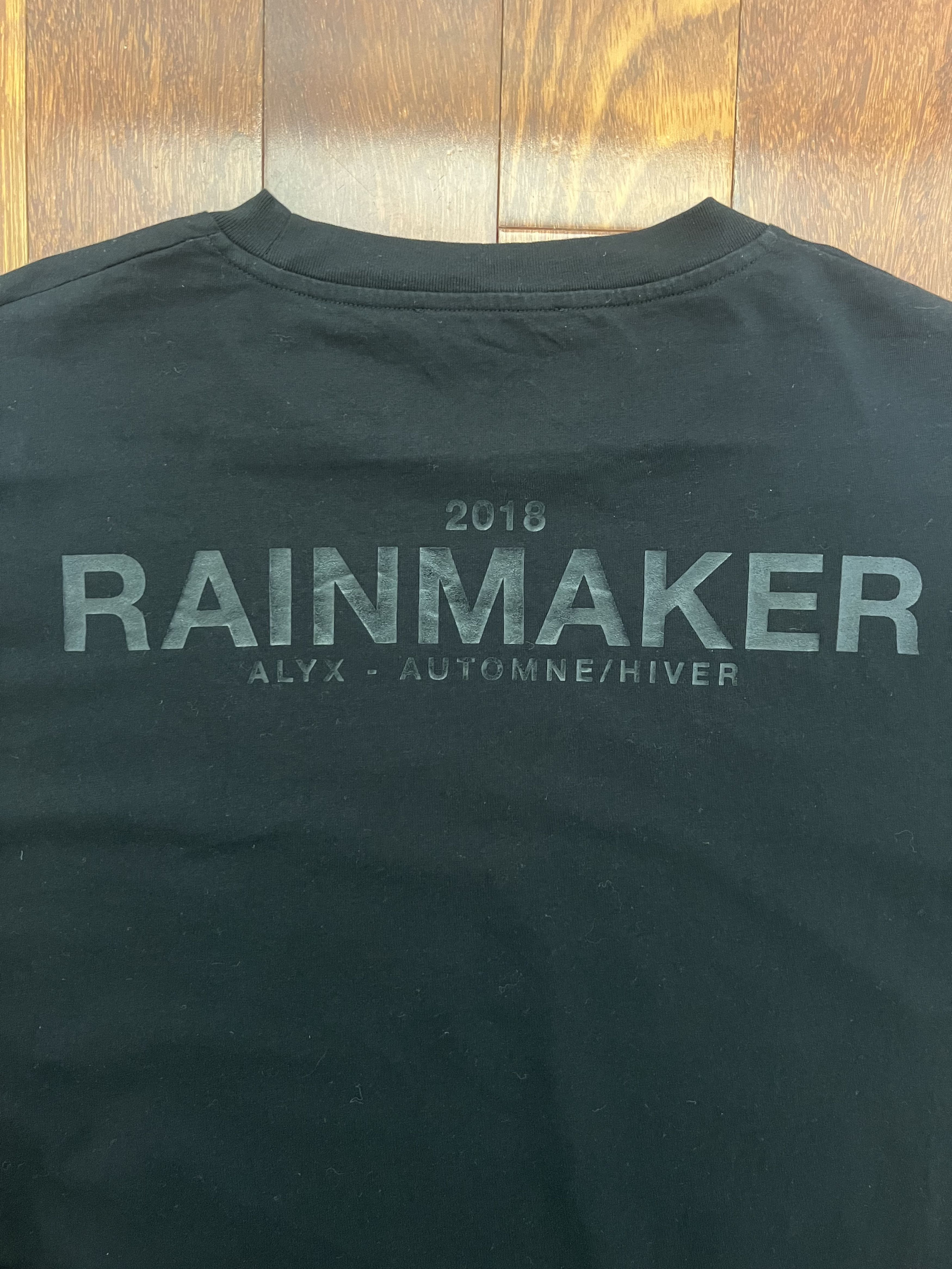 1017 ALYX 9SM × Alyx 💚 2018 Alyx Rainmaker Logo Black Tee Large Size US L / EU 52-54 / 3 - 3 Thumbnail