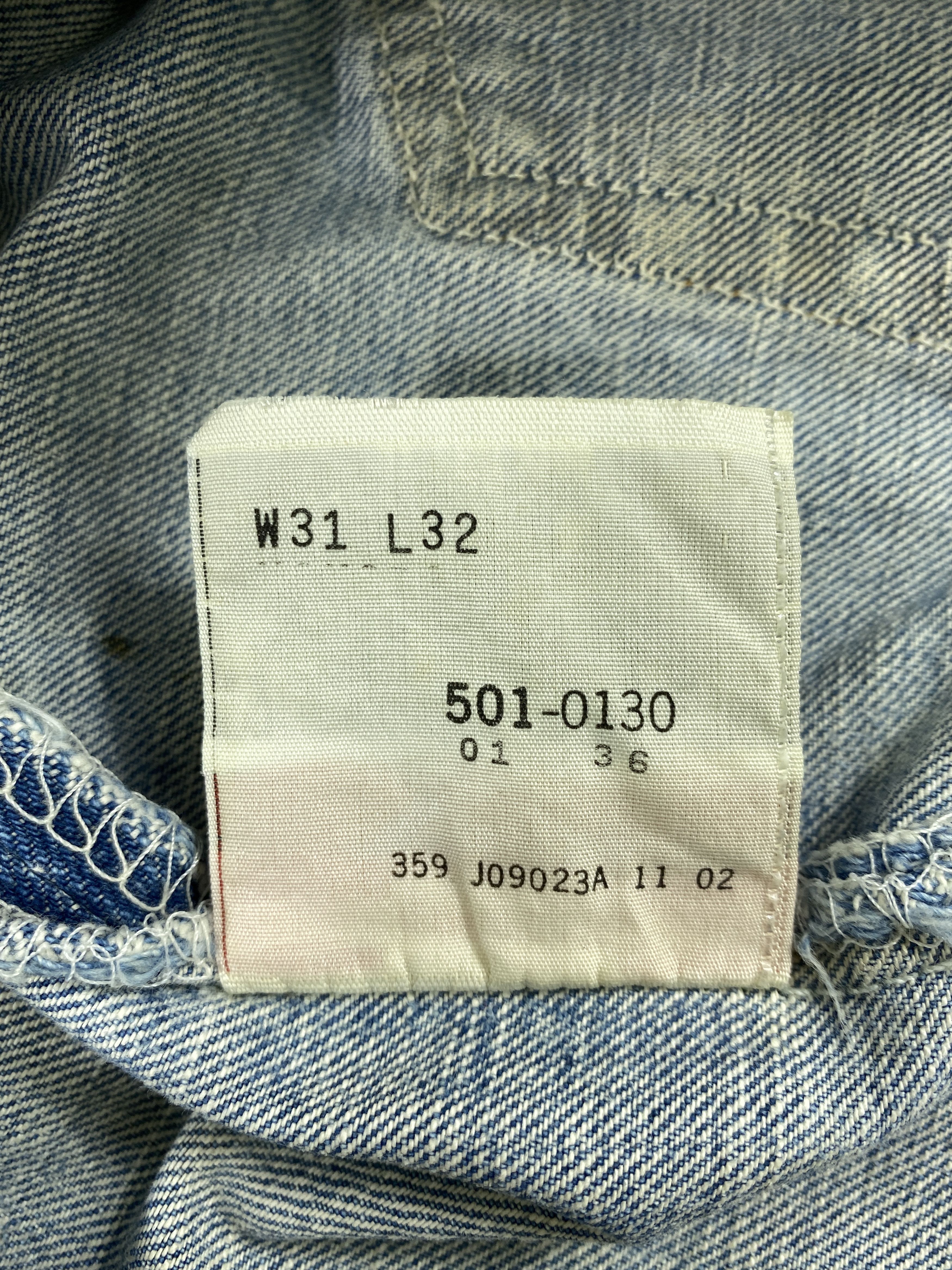 Levi's Light Blue Wash Vintage Levi's 501 31x28.5 Denim -JN1381 Size US 31 - 9 Thumbnail