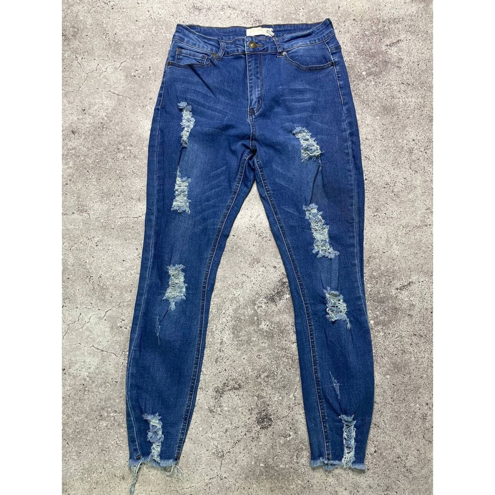 Vintage Vintage Celebrity Ace Distressed Blue Skinny Streetwear Size 30" / US 8 / IT 44 - 1 Thumbnail