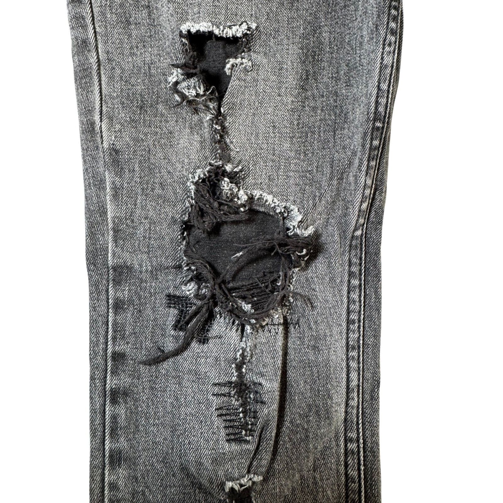 Ksubi Ksubi Ripped Grey Jeans Size US 32 / EU 48 - 3 Thumbnail