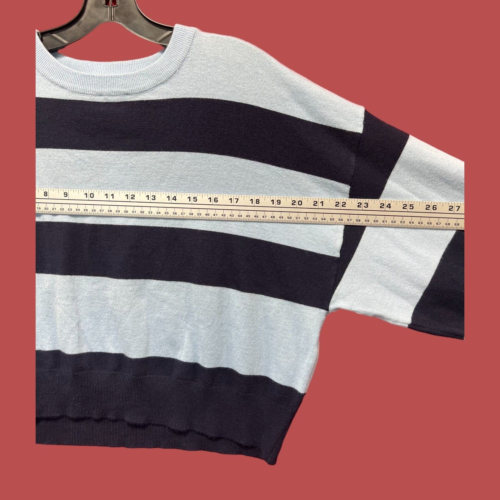 rue21 Rue 21 - Women's Round Neck Long Sleeve Sweater - Light Blue Size L / US 10 / IT 46 - 3 Thumbnail