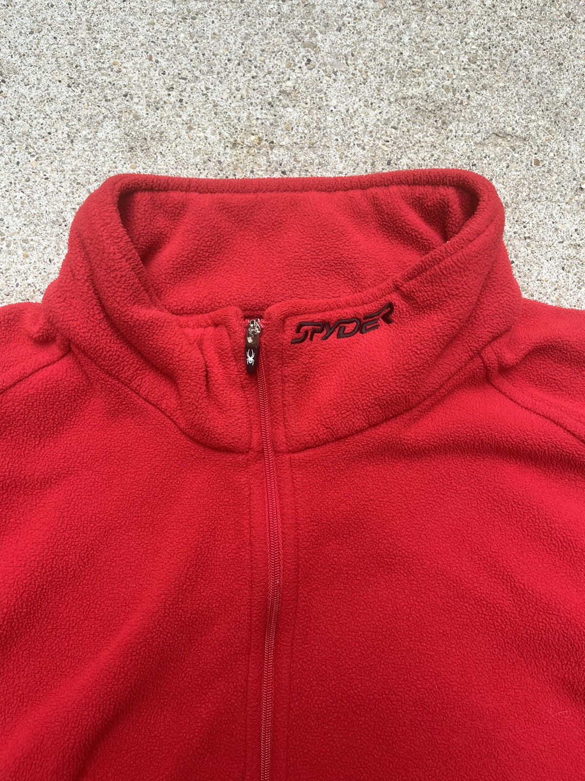 Spyder × Vintage Vintage Y2K Embroidered Spyder Quarterzip Fleece Size US XL / EU 56 / 4 - 2 Thumbnail