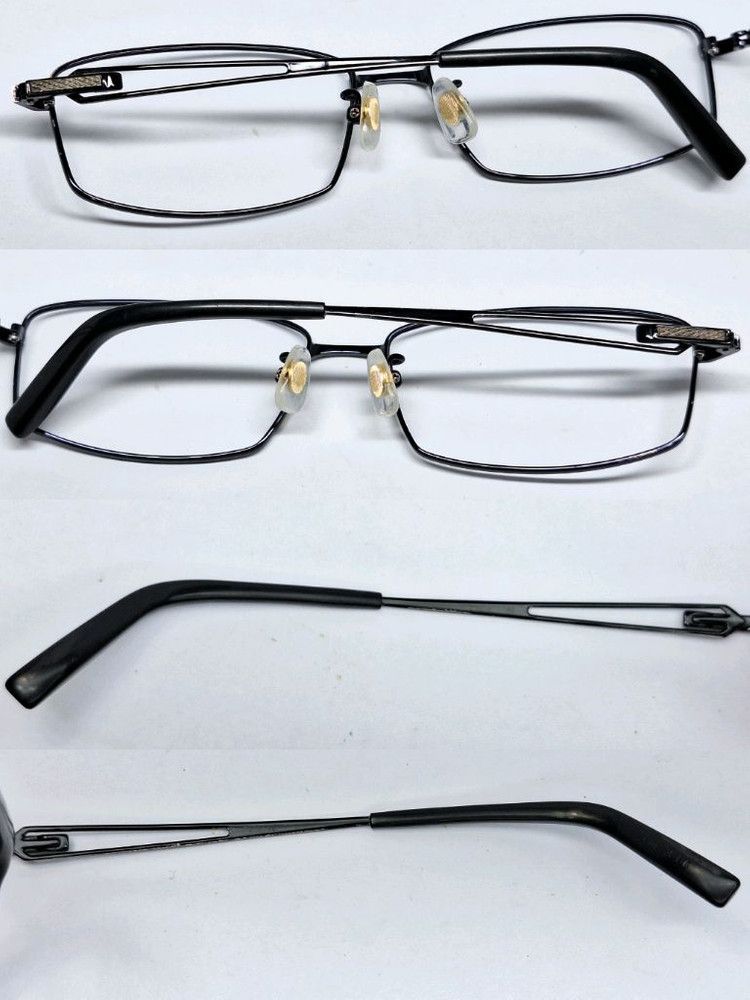 Other VINTAGE INCLUSE Midnight Blue Square Glasses Grid Hinge Size ONE SIZE - 8 Thumbnail