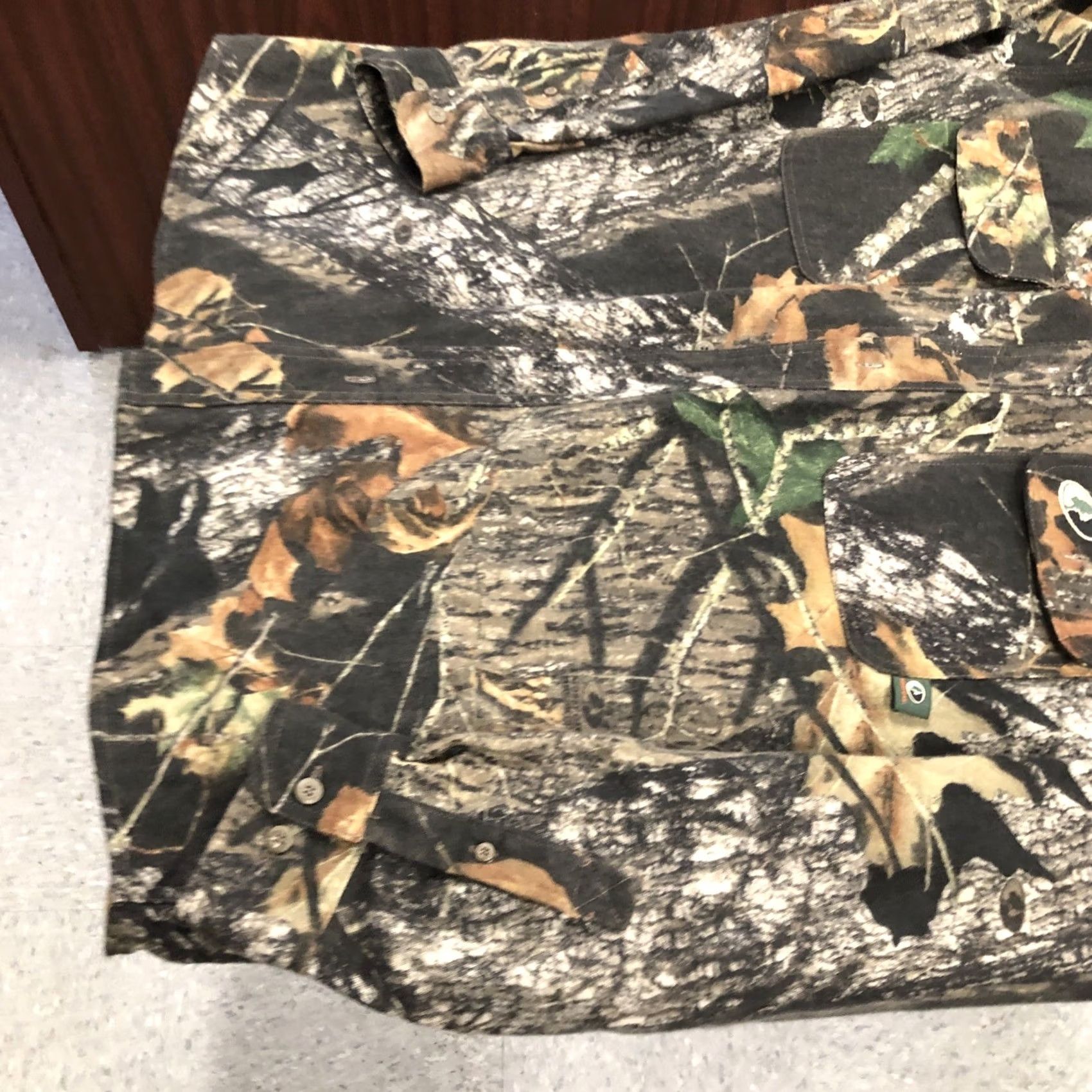 Vintage Browning Mossy Oak Shirt Men Large Camouflage Green Flannel Button-Up Button-Down Outdoor Fall Spring Size US L / EU 52-54 / 3 - 7 Thumbnail