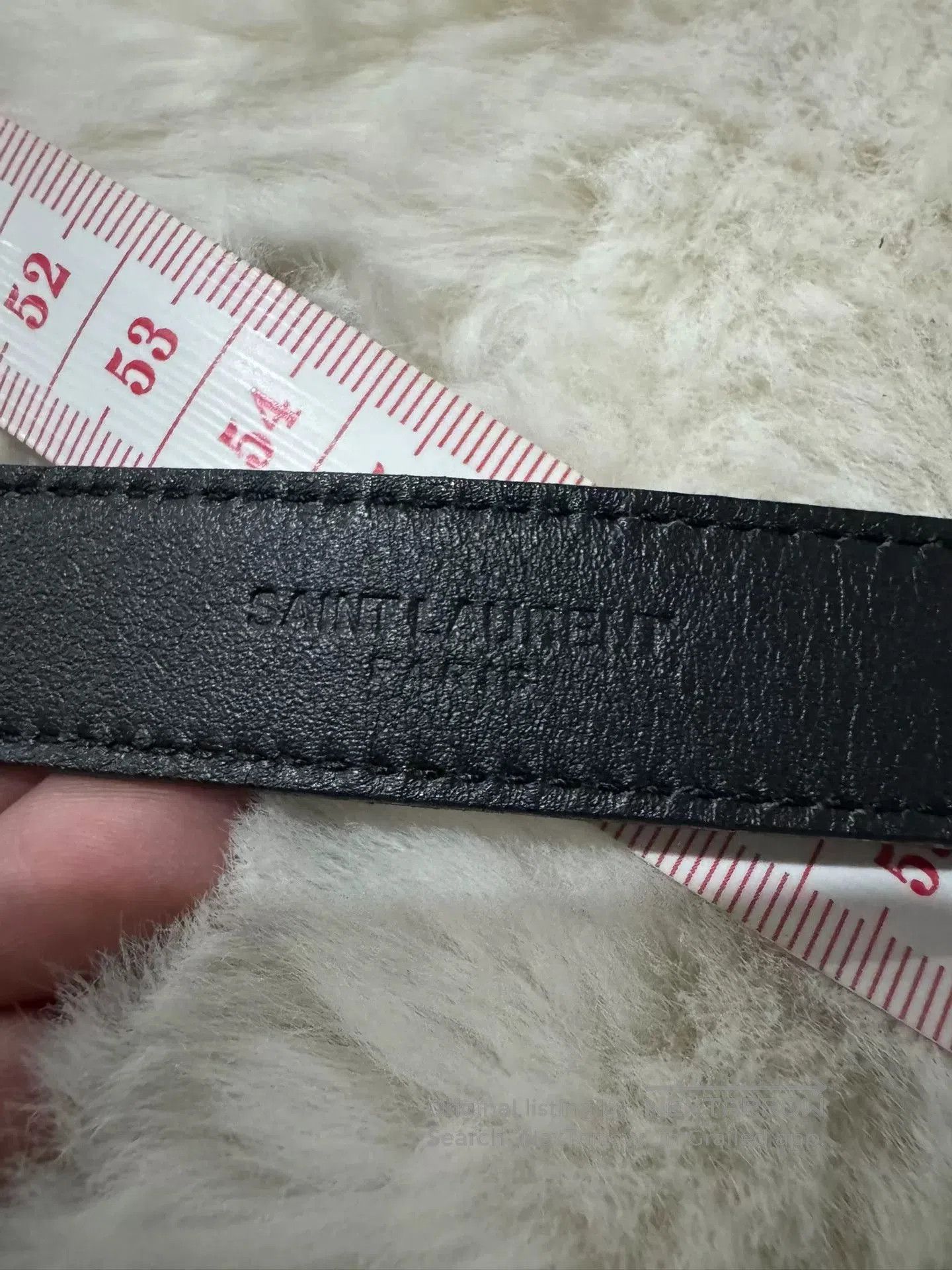 Yves Saint Laurent Saint Laurent YSL Black Silver Belt. Size ONE SIZE - 9 Thumbnail