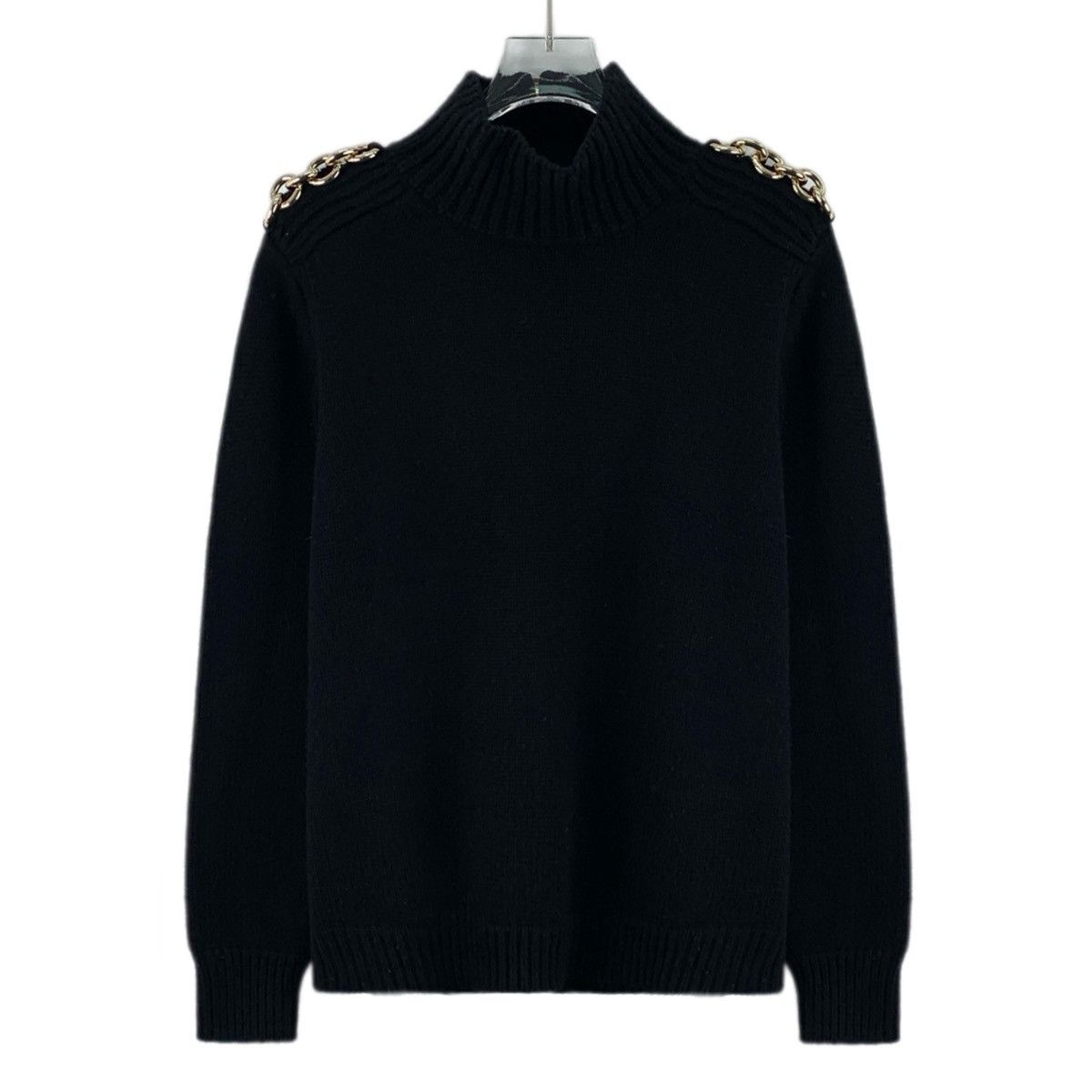 Burberry Burberry Black Wool Half-Zip Long Sleeve Knit Sweater K26WX Size US M / EU 48-50 / 2 - 1 Thumbnail