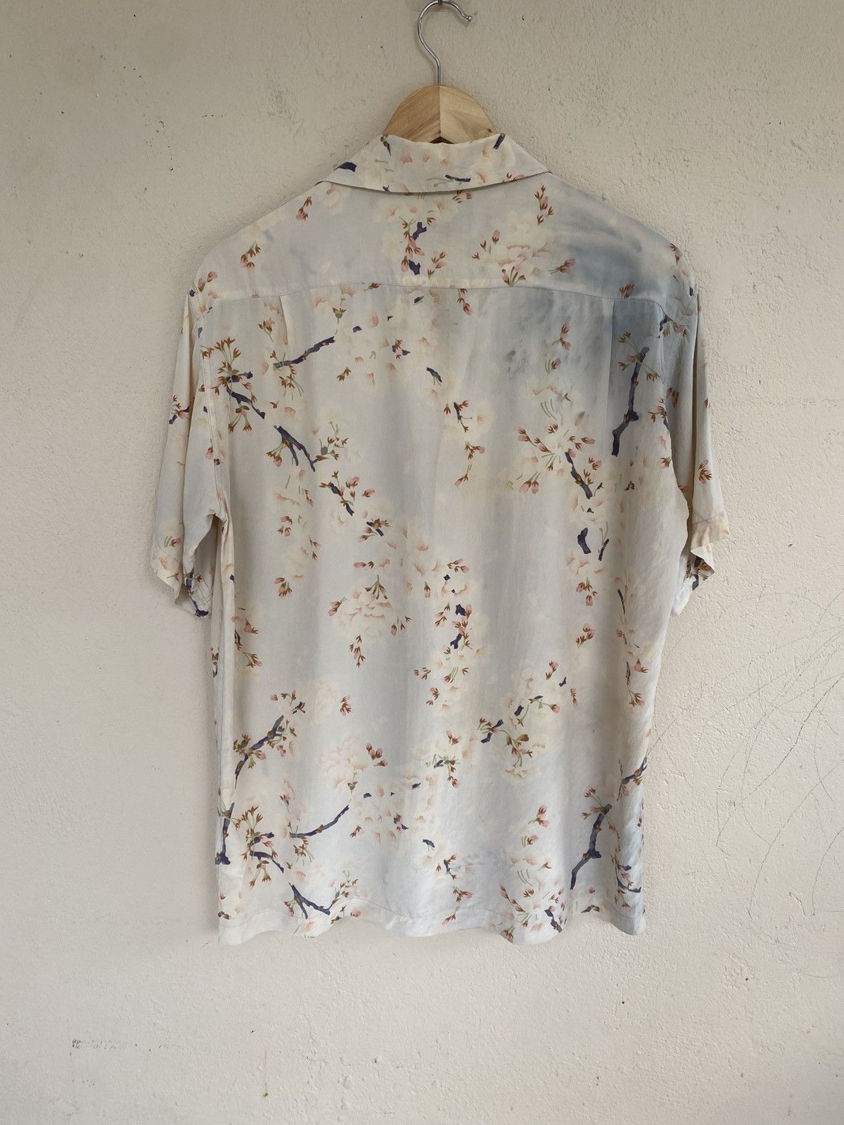 Japanese Brand Coromool Silk Crepe Blossom Shirt Size US M / EU 48-50 / 2 - 2 Thumbnail