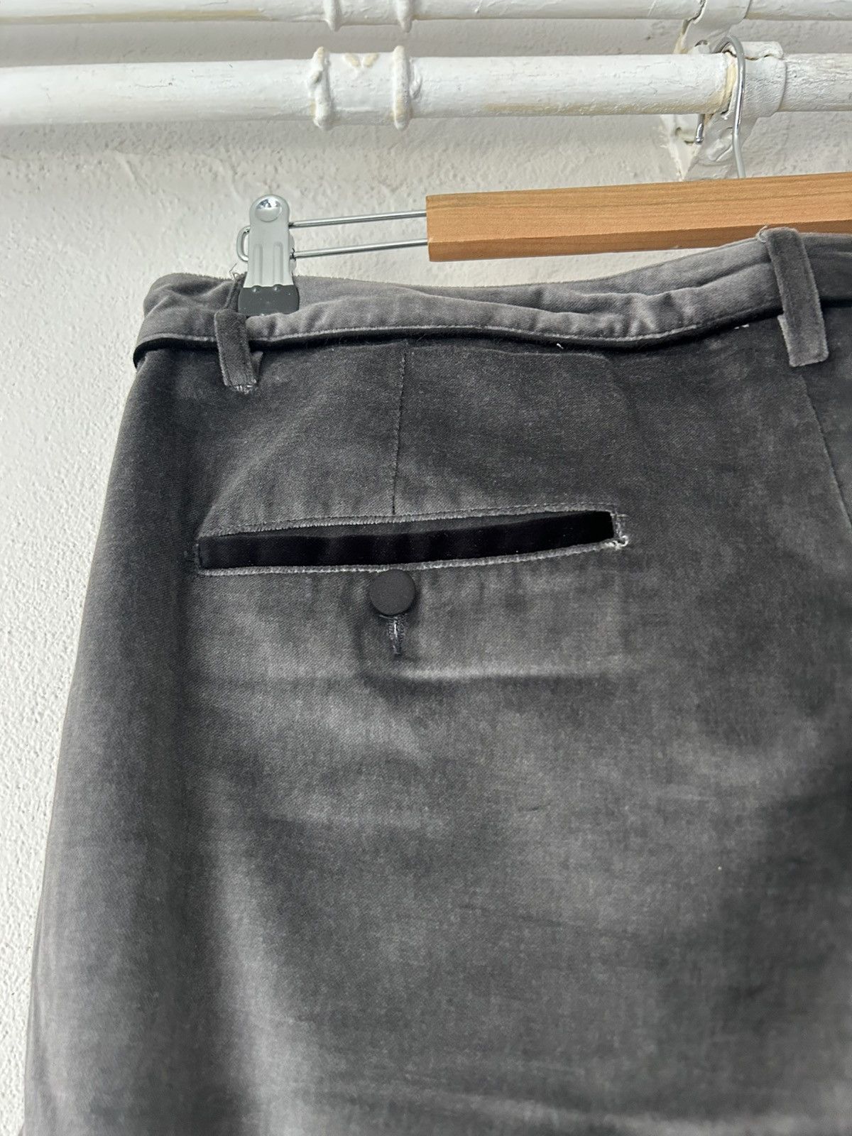 Dolce & Gabbana Moto-Inspired Velvet Pants with Quilted Knees - Size 50 Size US 34 / EU 50 - 10 Thumbnail