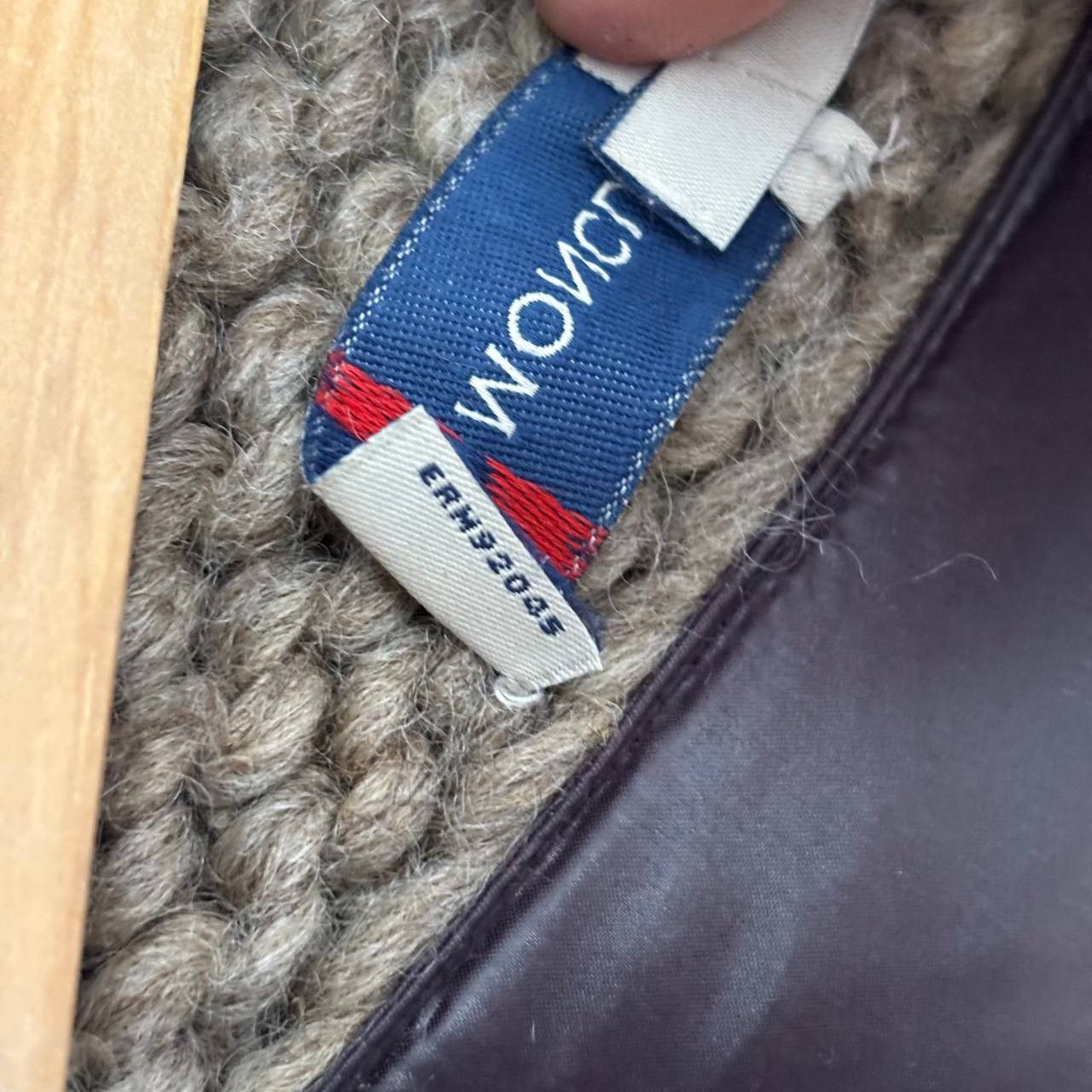 Moncler Vintage Moncler Wool Down Jacket Size US XL / EU 56 / 4 - 12 Thumbnail