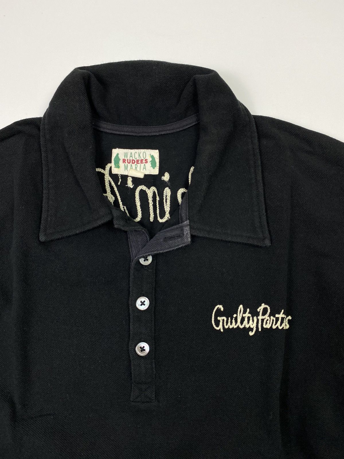 If Six Was Nine × Japanese Brand × Wacko Maria wacko maria reglan polo shirt distress Size US M / EU 48-50 / 2 - 5 Thumbnail