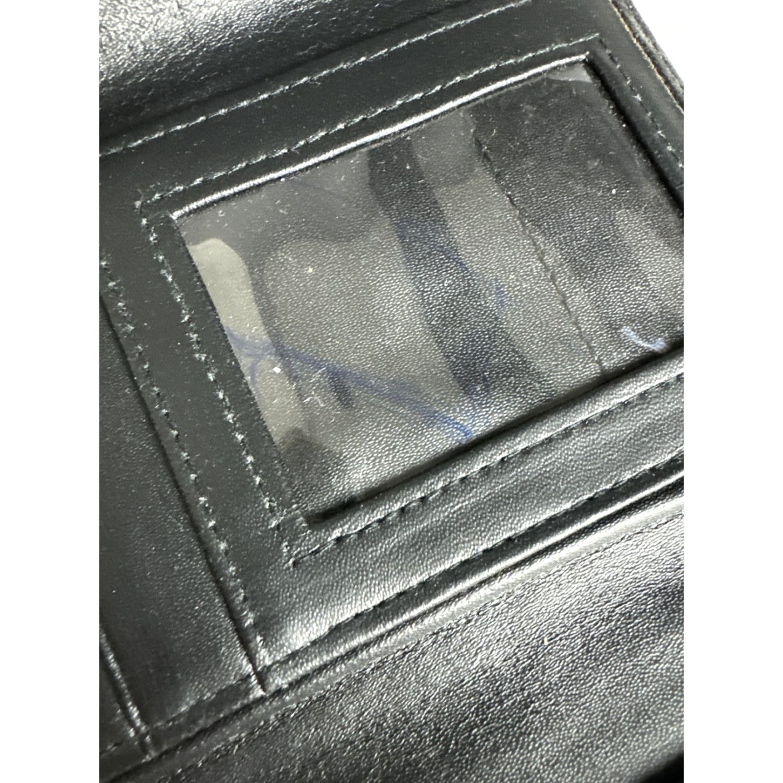 Vintage VINTAGE Mundi Wallet Black Leather Bi Fold Crest Women Size ONE SIZE - 6 Thumbnail