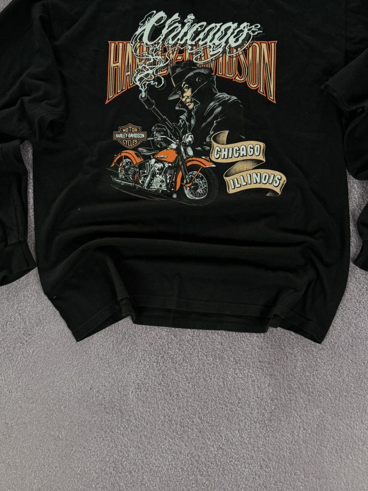 Harley Davidson Vintage Harley Davidson Long Sleeve Shirt Y2K Graphic Size US XL / EU 56 / 4 - 3 Thumbnail