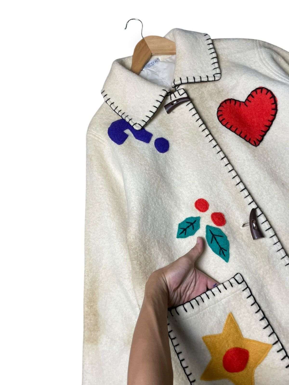 Japanese Brand × Vintage Kazamidori by Nancai Patchwork Wool Jacket (60) Size US M / EU 48-50 / 2 - 6 Thumbnail