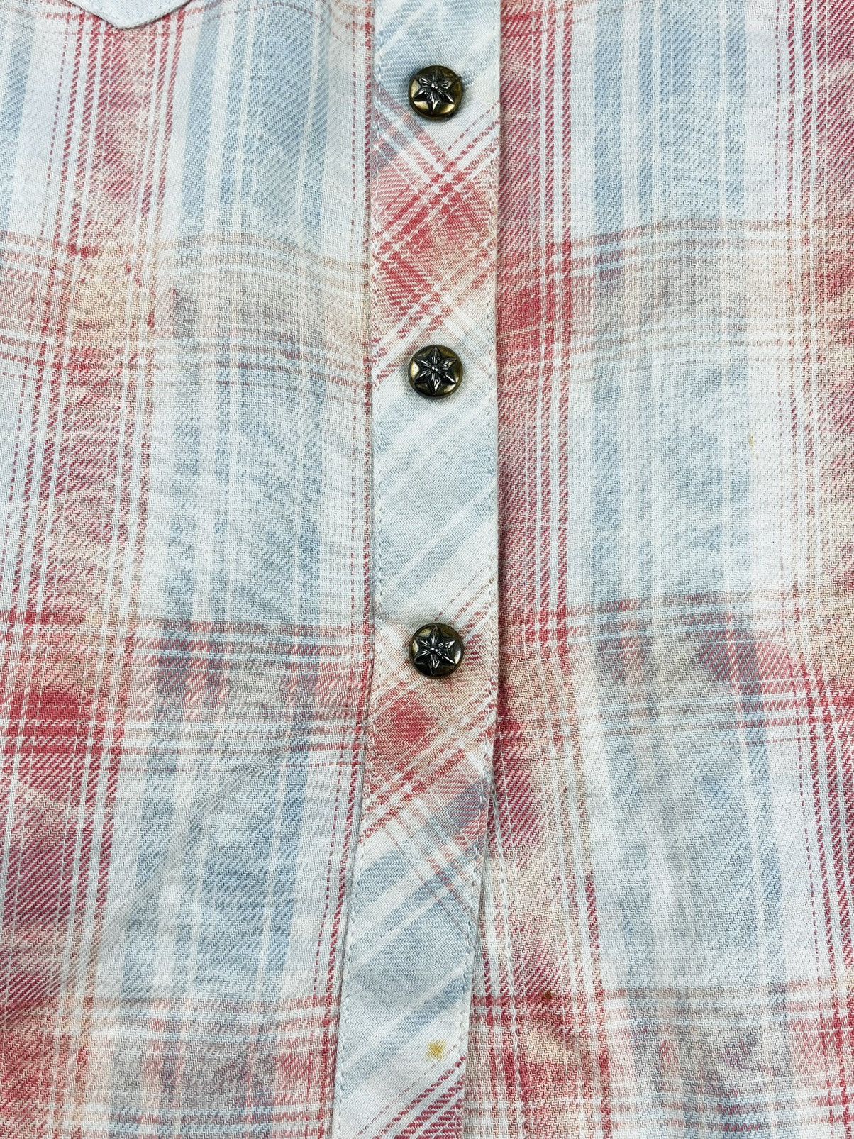 Chrome Hearts Chrome Hearts Leather Fleur De Lis Patch Flannel Shirt Size S / US 4 / IT 40 - 12 Thumbnail