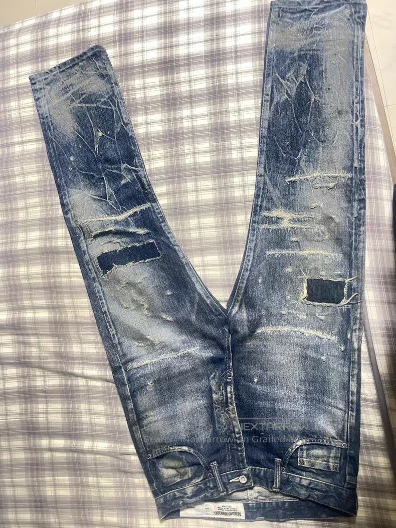 Neighborhood Neighborhood size S Bullet Hole King Bull Denim Pants Size US 27 - 1 Thumbnail