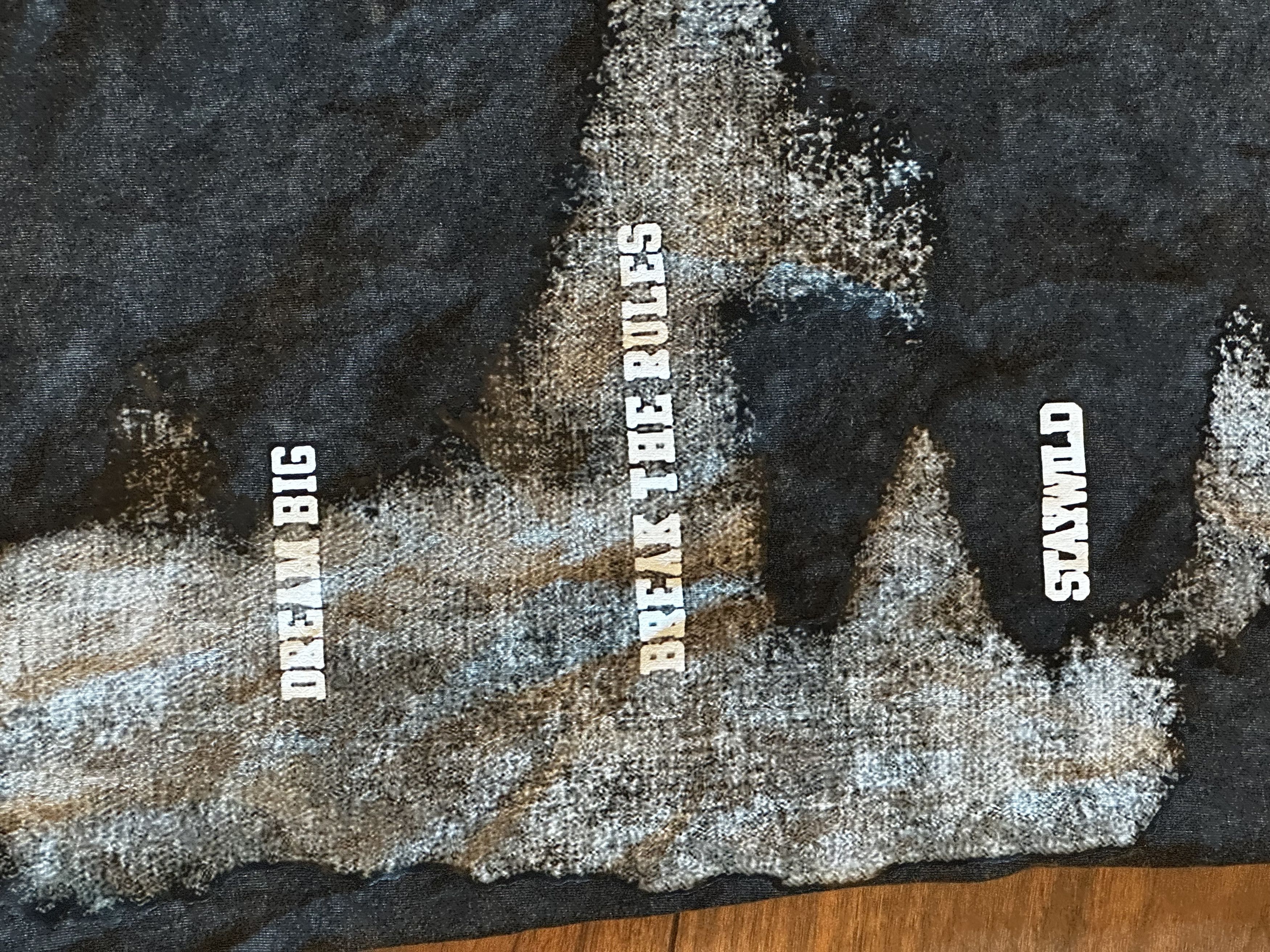 Other ROMWE Black Acid Wash Washed Graphic T-Shirt Cross Design Size US XL / EU 56 / 4 - 2 Thumbnail
