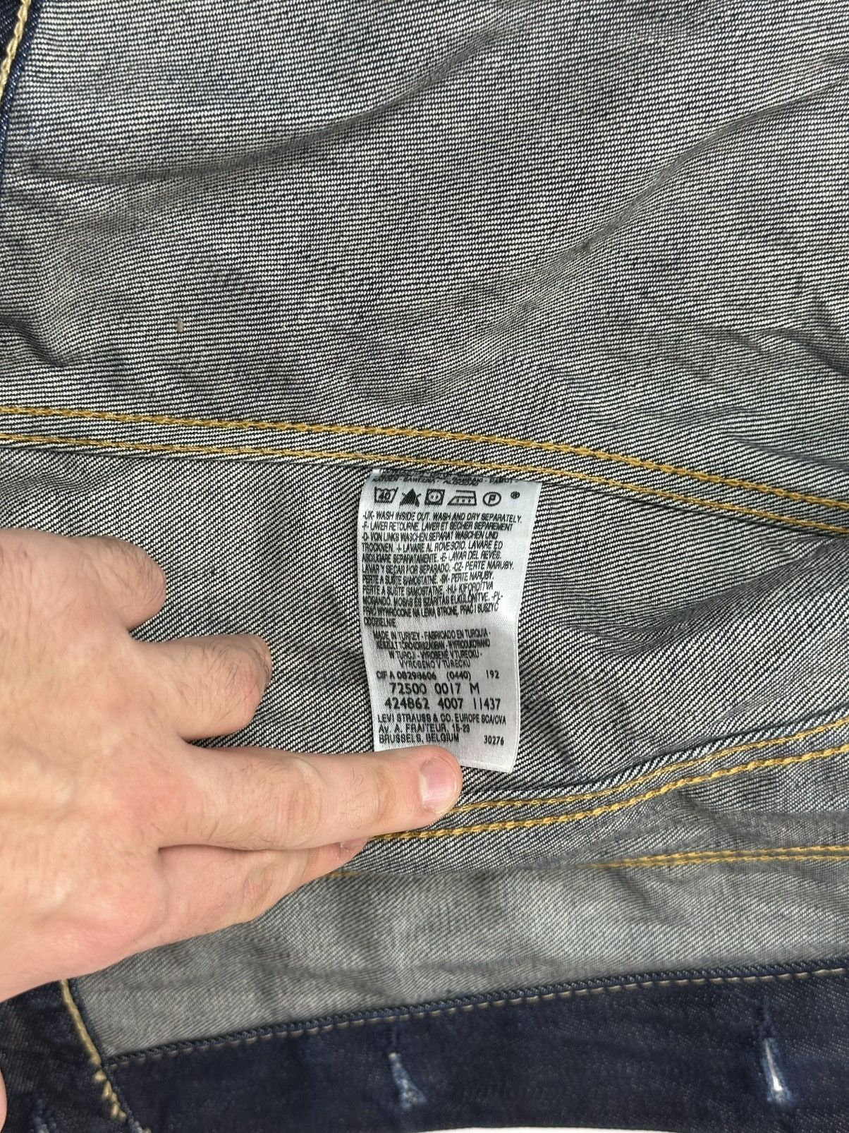 Levi's Vintage Levis Trucker Denim 72500 M Size Size US M / EU 48-50 / 2 - 10 Thumbnail
