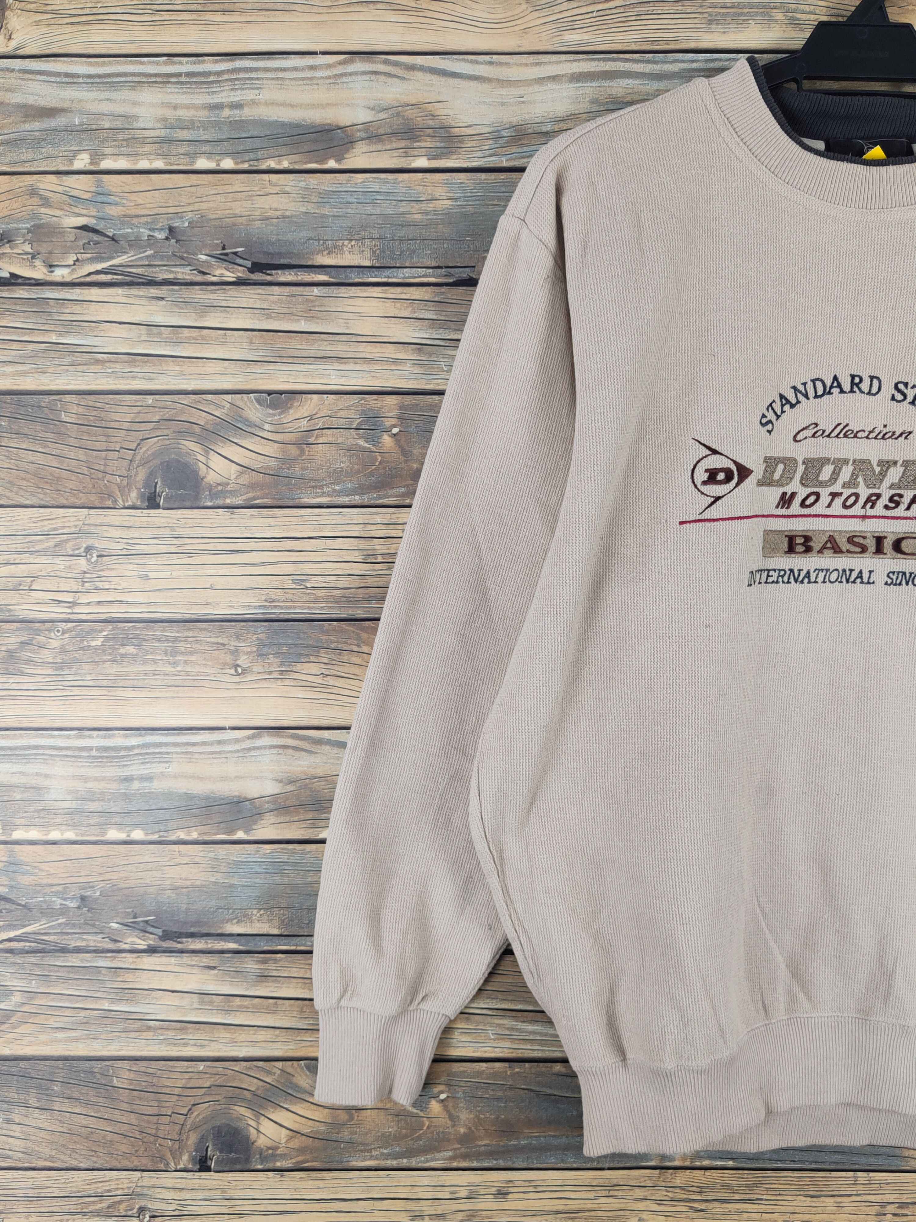 Dunlop Donlup Motorsport Brown Knitwear Sweatshirts #W2160 Size US M / EU 48-50 / 2 - 4 Thumbnail