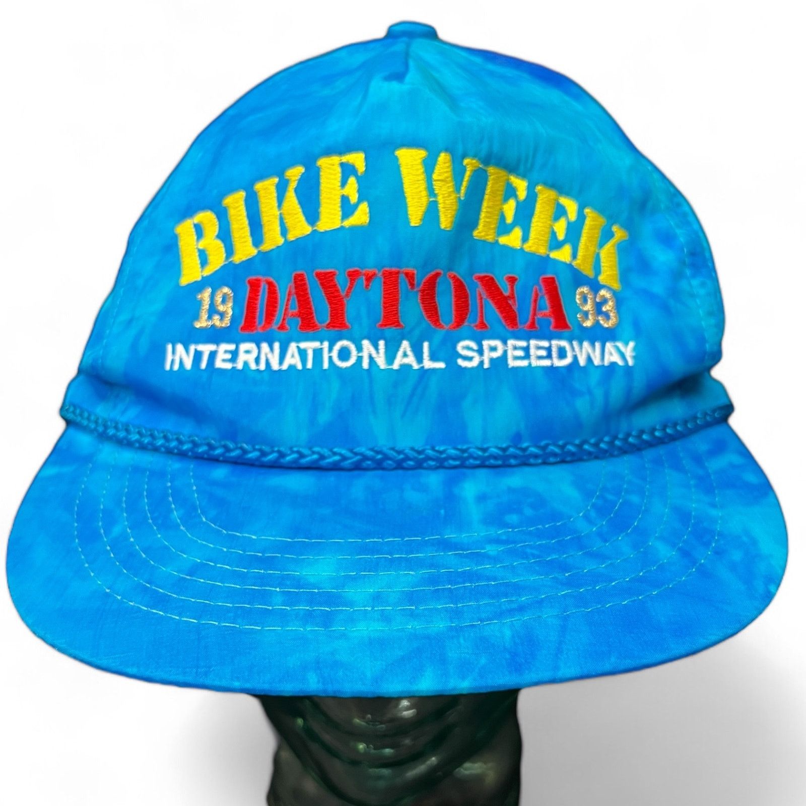 Daytona Vintage 90s Daytona Bike Week 1993 Motorcycle Snapback 1993 Size ONE SIZE - 2 Thumbnail