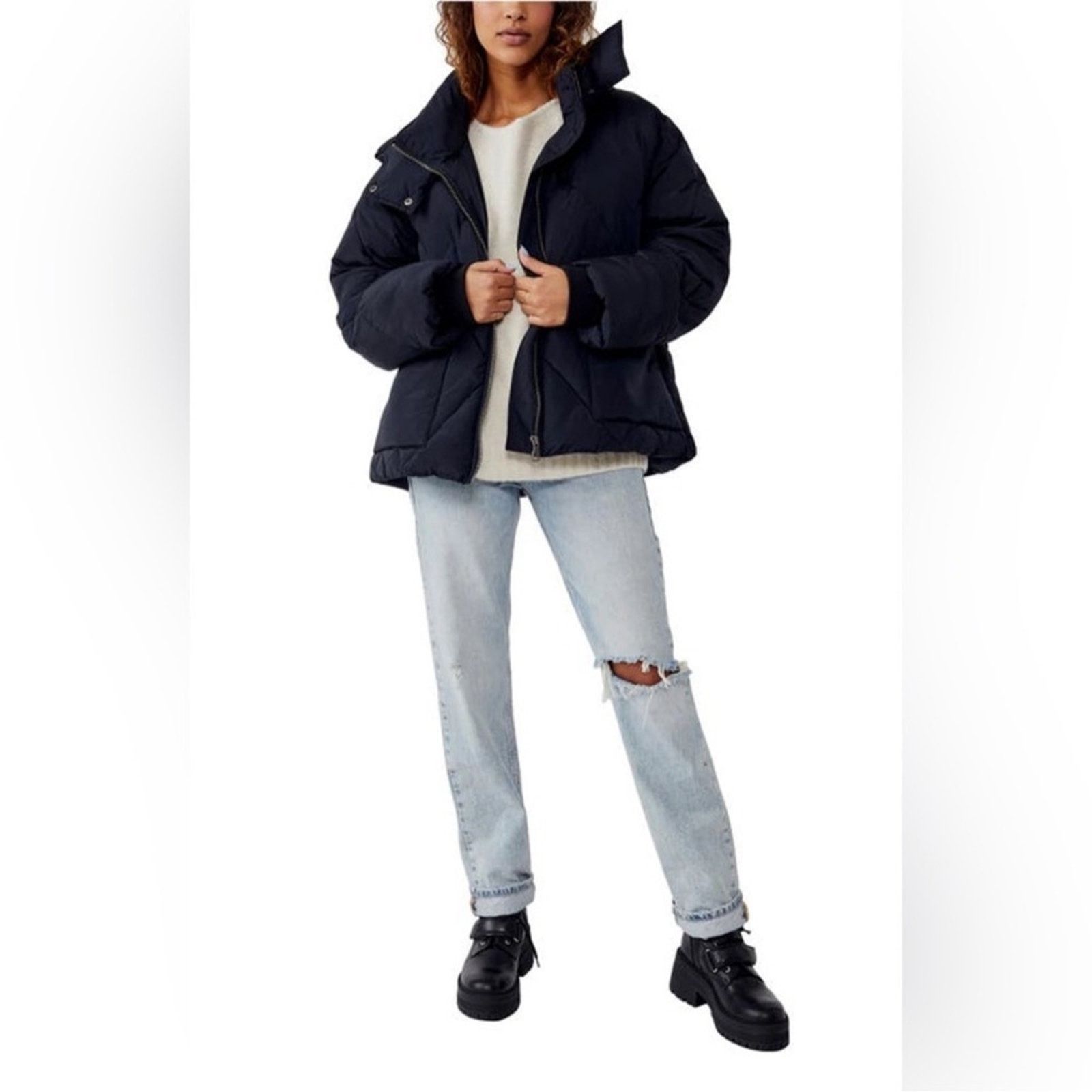 Free People Free People Emmy Swing Puffer Jacket - Insulated Size M / US 6-8 / IT 42-44 - 2 Thumbnail