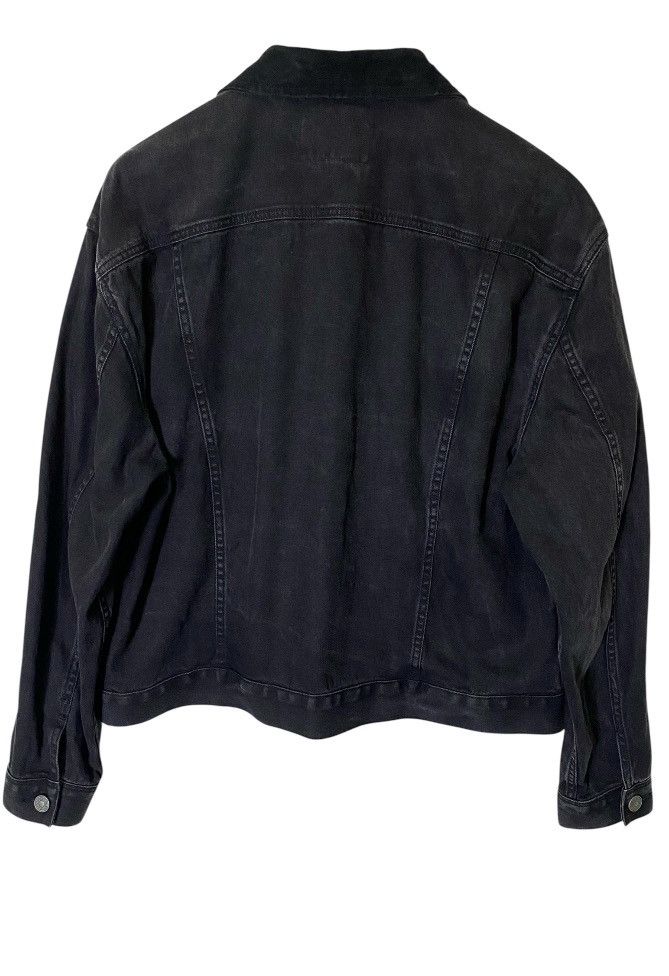 Allsaints Allsaints Black Denim Distressed Jacket Size US XL / EU 56 / 4 - 5 Thumbnail