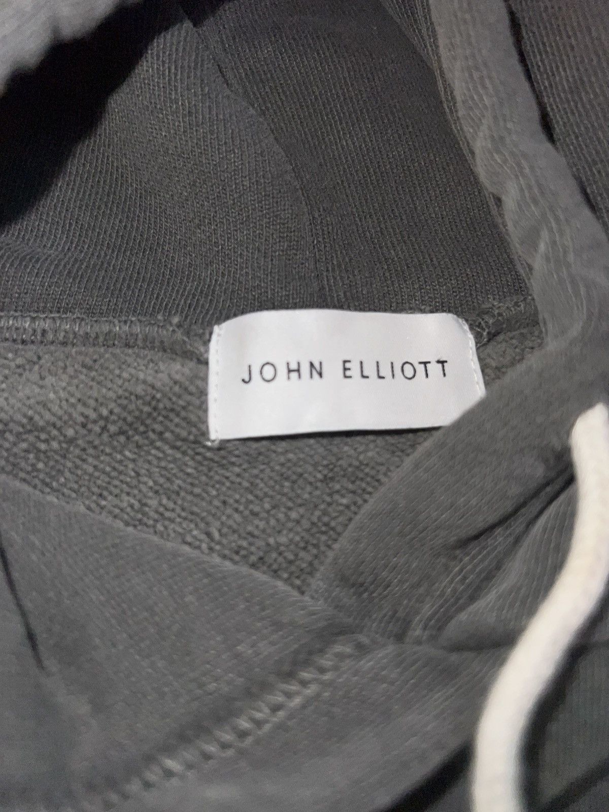 BRAND NEW John Elliott gray reconstructed hoodie