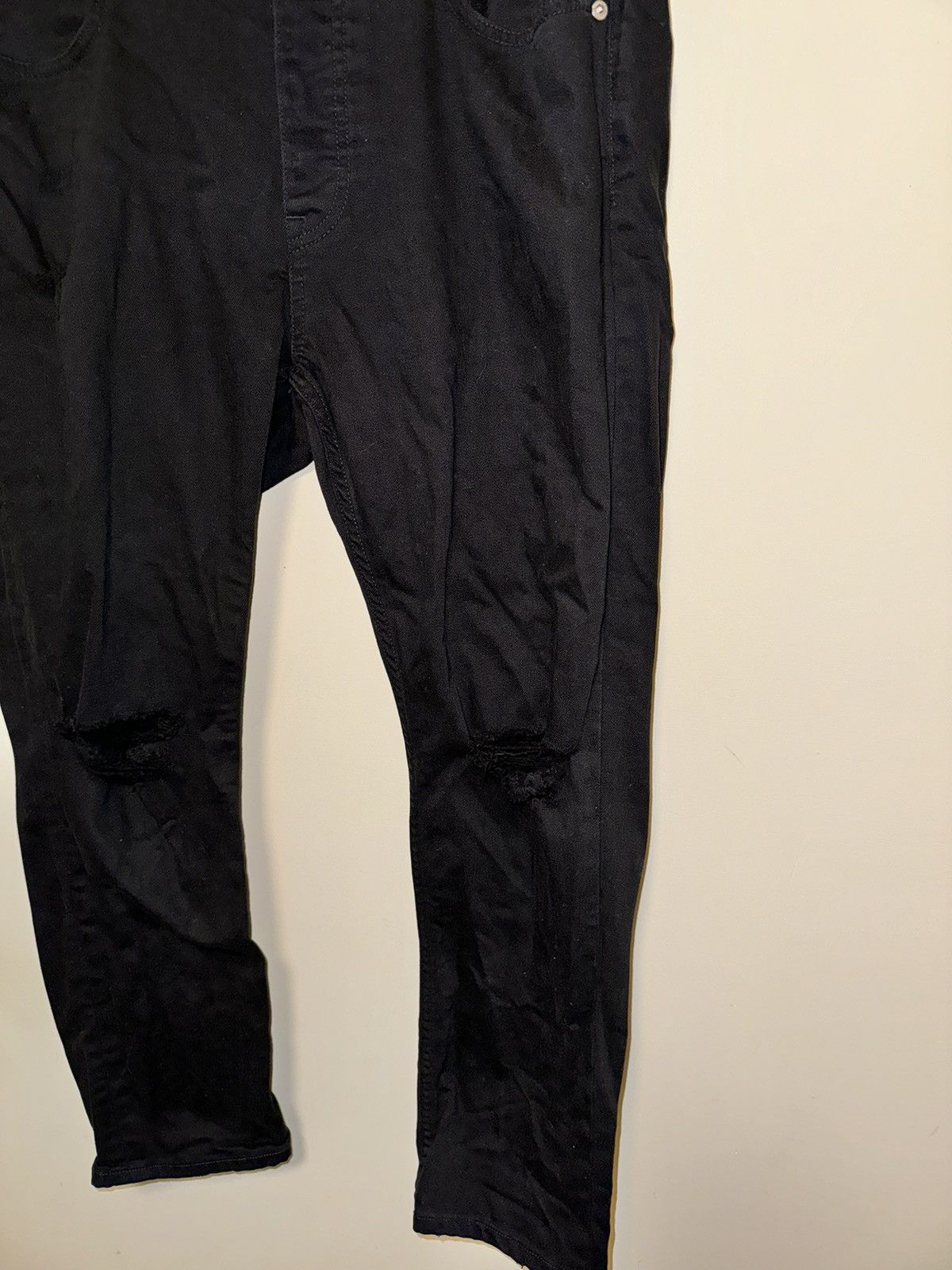 Acne Studios Acne Studios Town Black Fray Black Denim Jeans Size US 34 / EU 50 - 4 Thumbnail