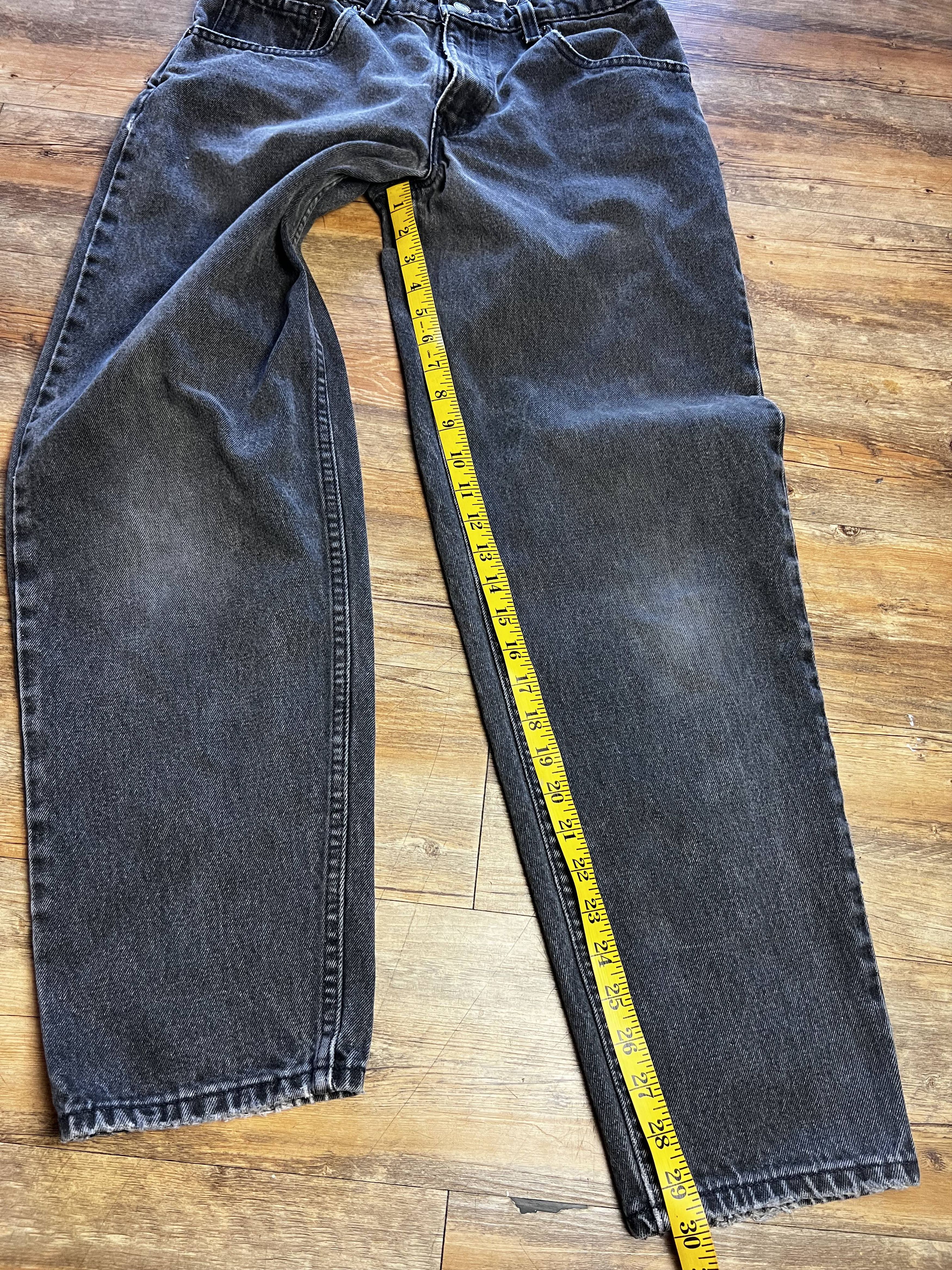 Levi's Vintage 560 Black Levi's Loose Fit Tapered Leg Denim Jeans Size US 30 / EU 46 - 13 Thumbnail