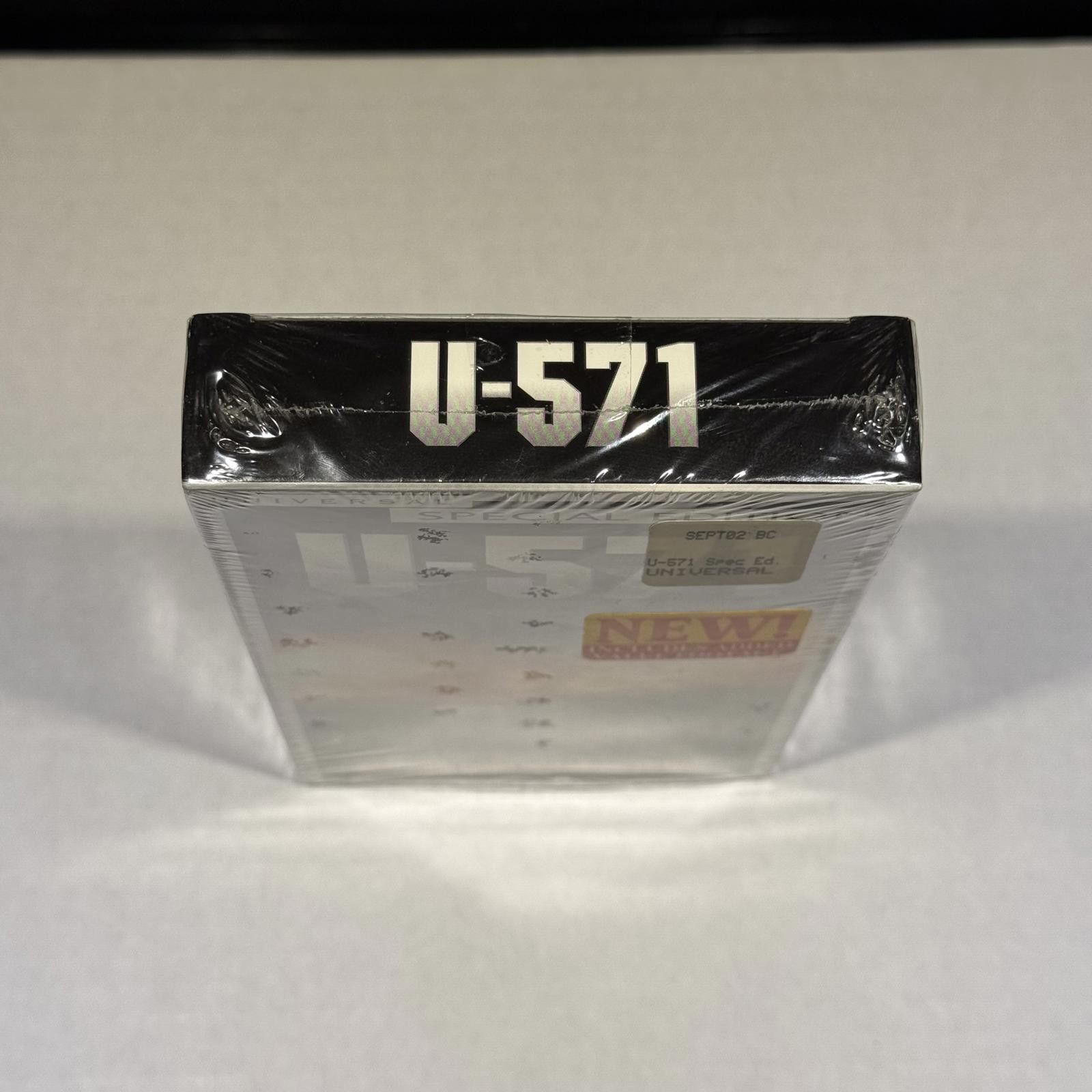 Universal Studios U-571 Special Edition VHS SEALED 2001 Print RARE Hype Size ONE SIZE - 6 Thumbnail