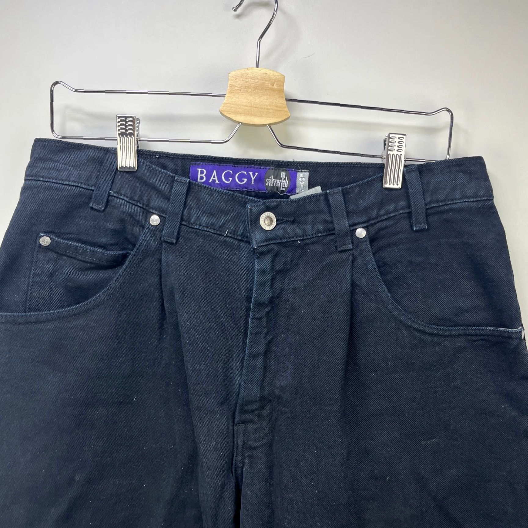 Levi's VINTAGE Levi's Silvertab Baggy Jeans 34 x 34 - Levi's Jeans - 90s Wide-Leg Blue Denim Men 5-Pocket - Relaxed, Mid Rise Size US 34 / EU 50 - 2 Thumbnail