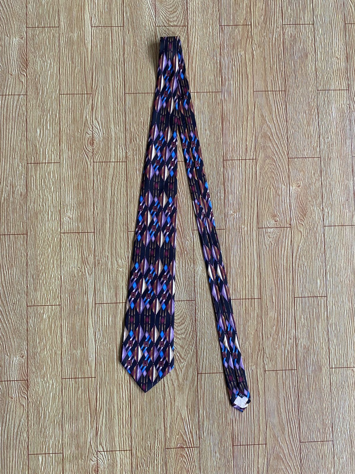 Givenchy Very Rare Vintage Brand Givenchy 100% Silk Necktie 1990s Size ONE SIZE - 1 Thumbnail