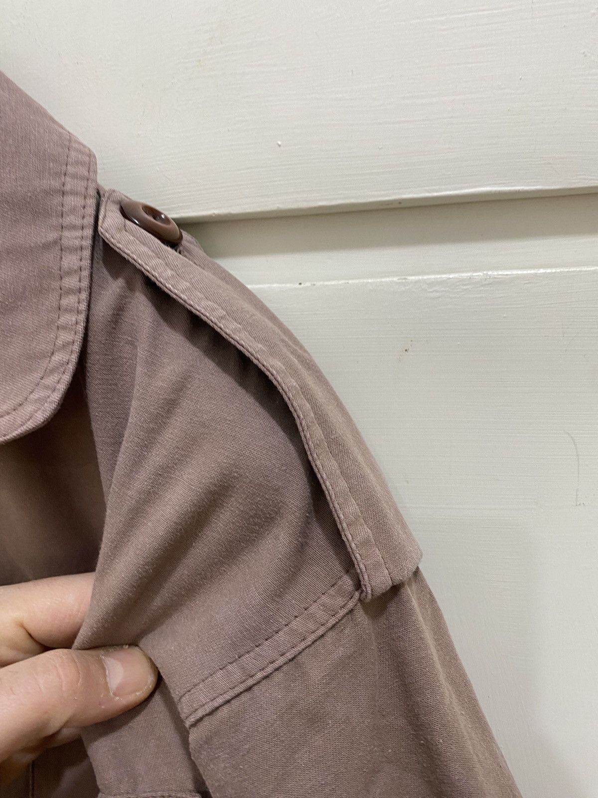 Fiorucci Rare Fiorucci Hard Trench Coat, size S, brown, used . Size US S / EU 44-46 / 1 - 10 Thumbnail