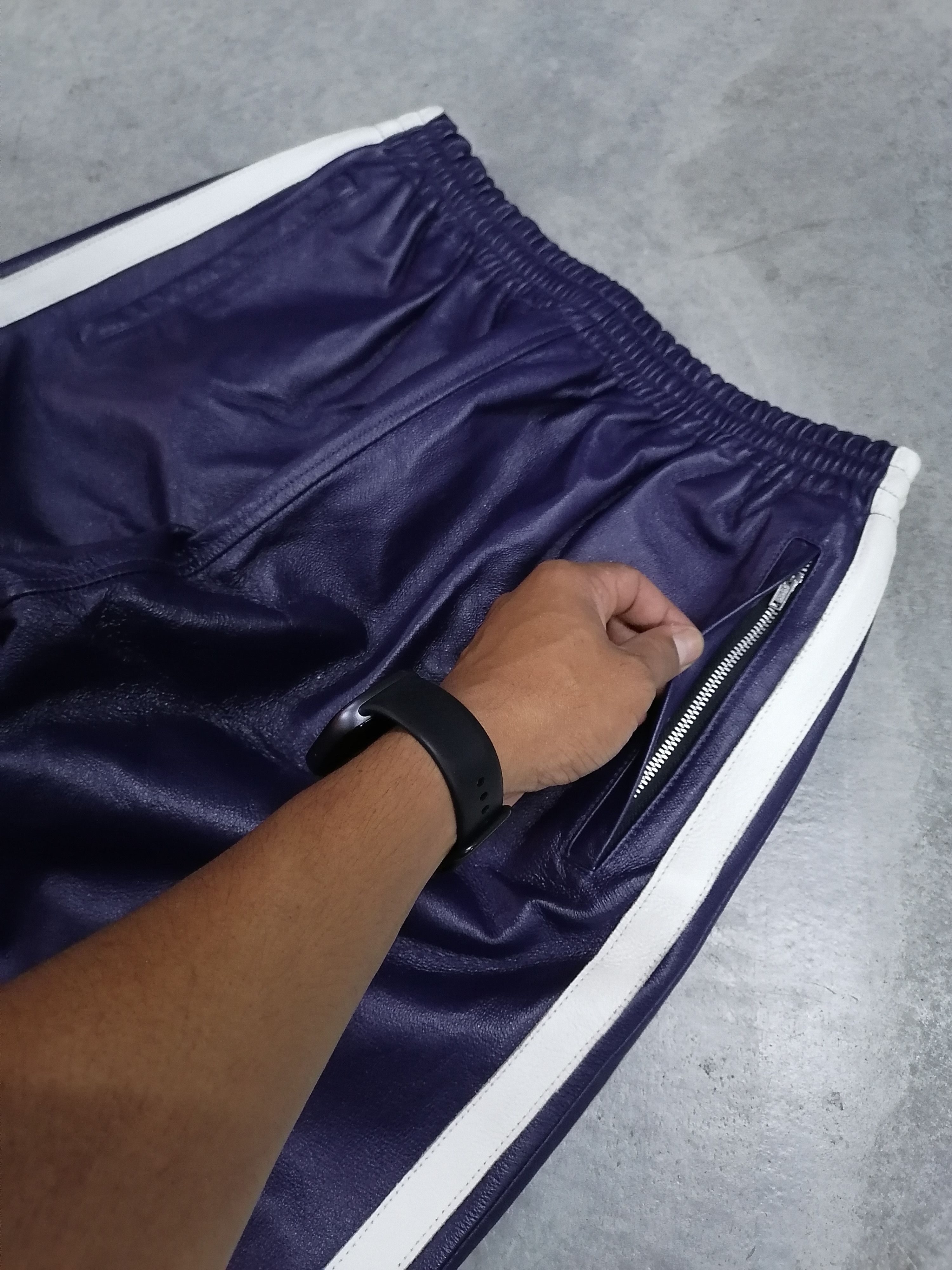 Japanese Brand × Leather Scarabei Side Line Ankle Zipper Leather Pants Size US 32 / EU 48 - 8 Thumbnail