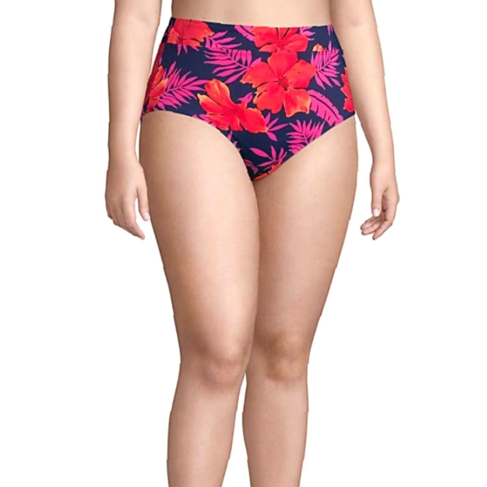 Lands' End Lands' End Womens Bikini Bottoms Plus Tummy Control High Waisted Size 24W (NWT) Size ONE SIZE - 3 Thumbnail