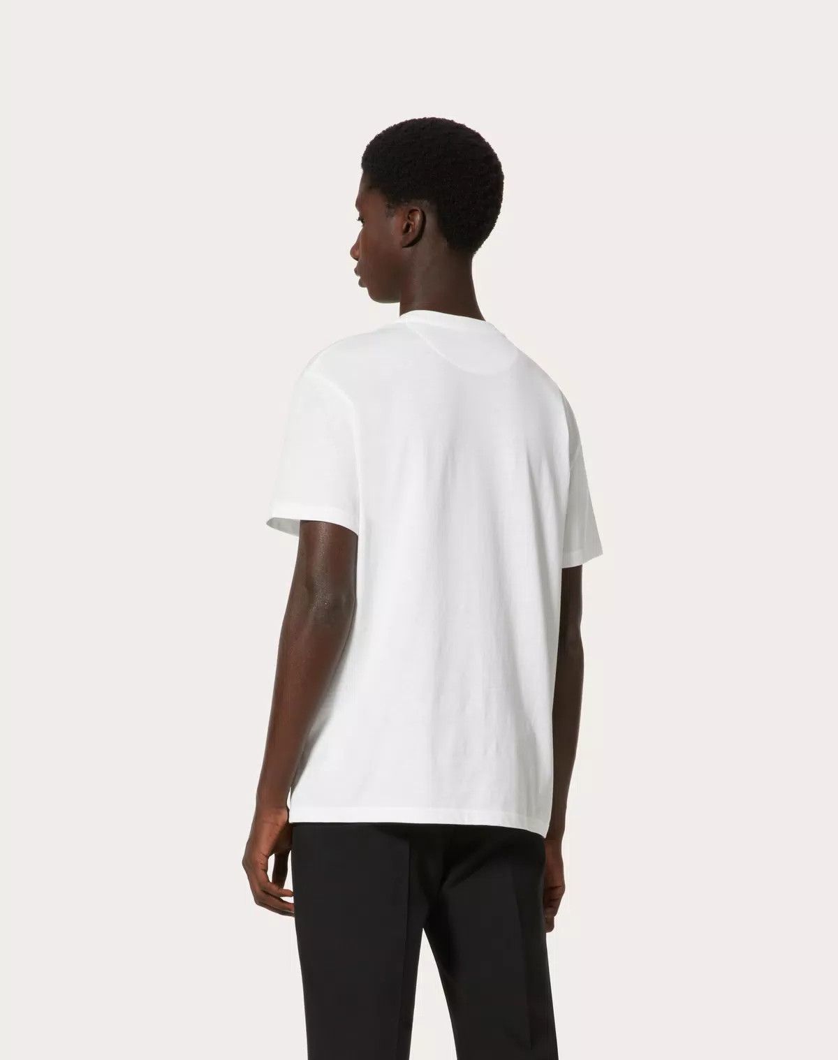 Valentino oc11z0725 T-Shirt With Valentino Print in White Size US S / EU 44-46 / 1 - 7 Thumbnail