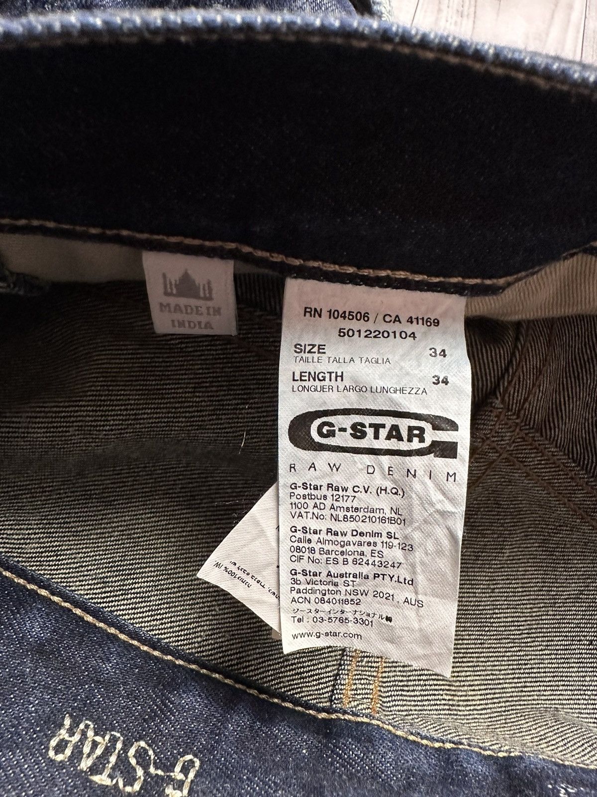 G-Star Vintage G Star raw denim jeans banana size 34/34 Size US 34 / EU 50 - 10 Thumbnail