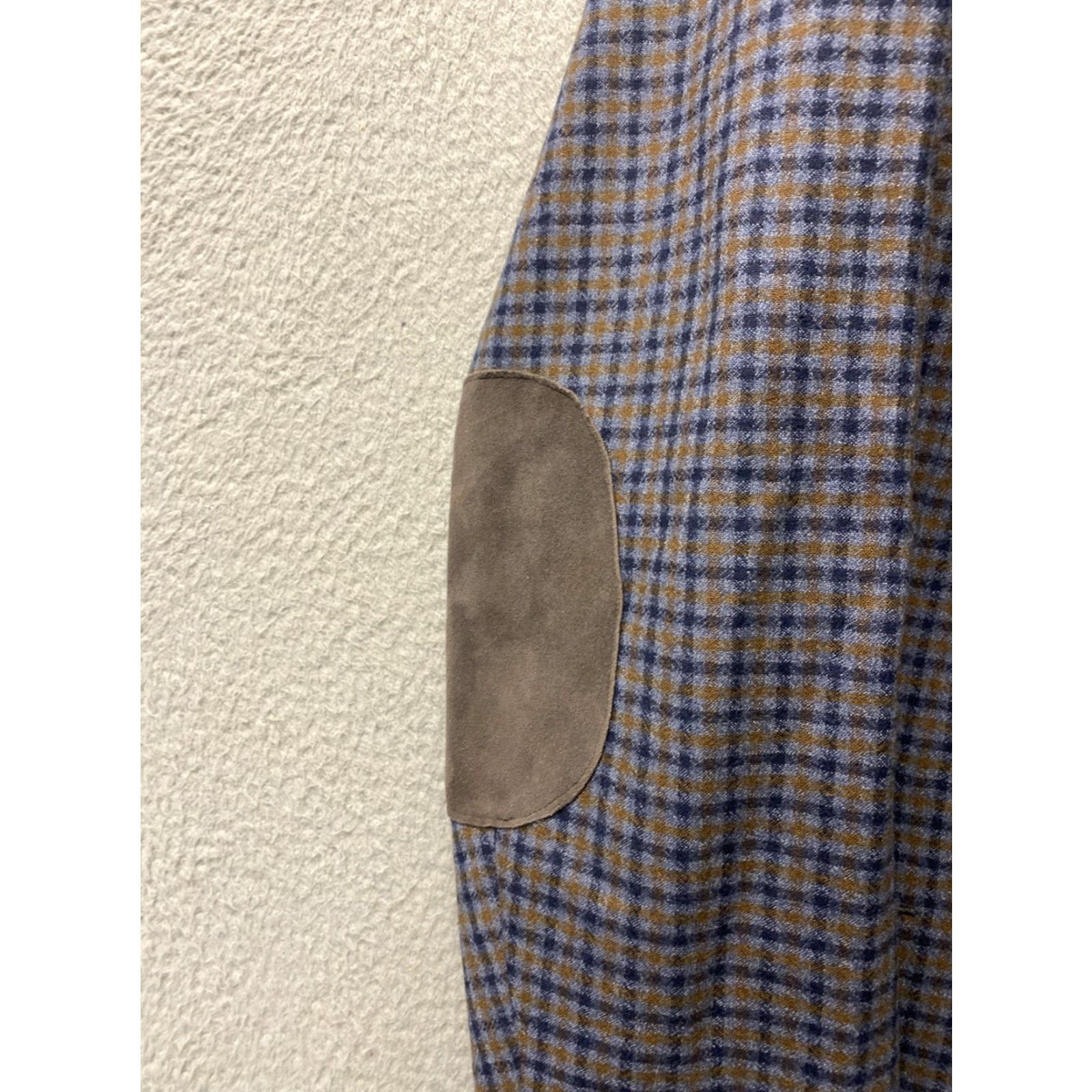 Peter Millar Peter Millar Plaid Sport Coat Blazer Mens 46R Multicolor Wool 2-Button Double-Vented Notch Lapel Size 46R - 4 Thumbnail