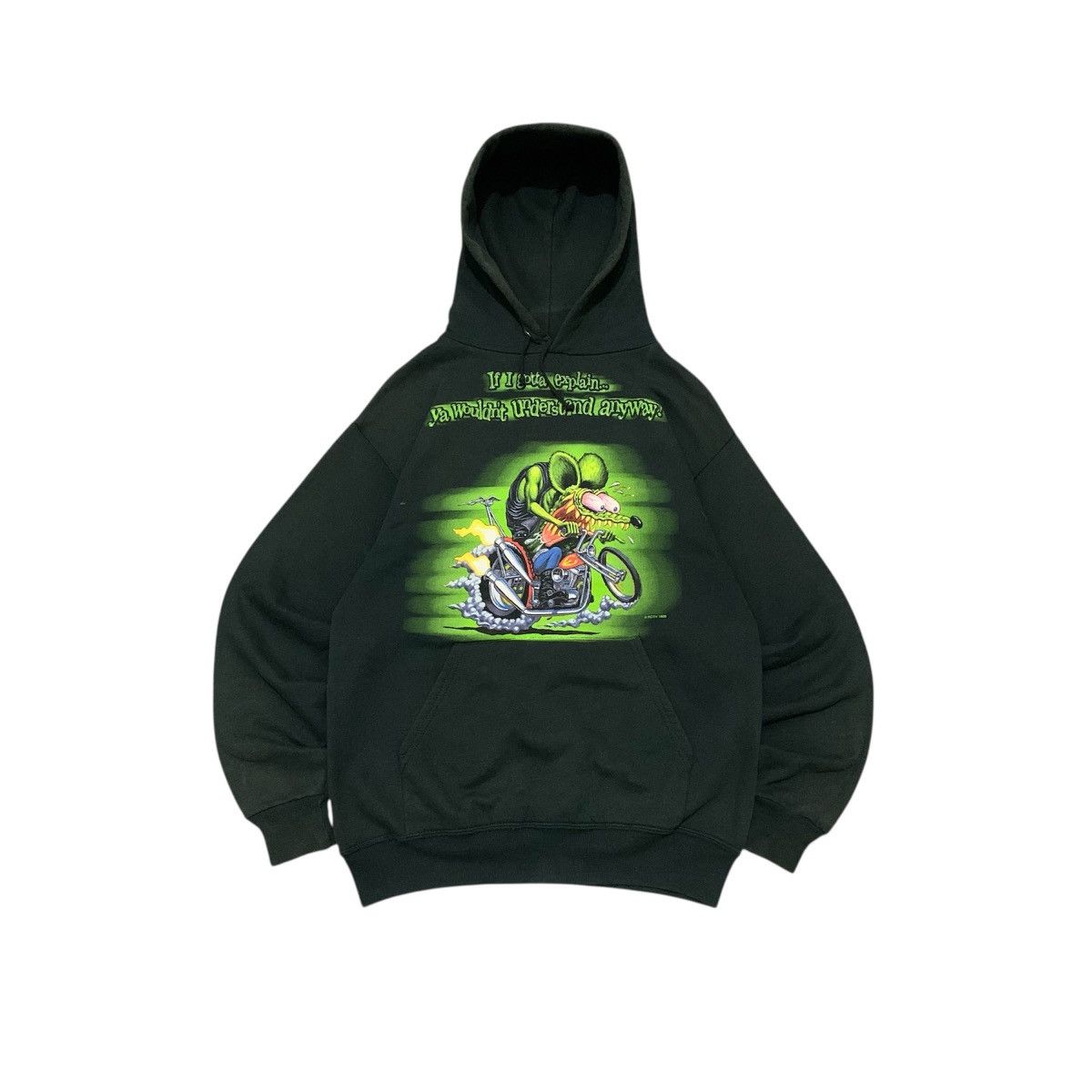 Vintage VINTAGE RAT FINK HOODIE Size US M / EU 48-50 / 2 - 1 Thumbnail